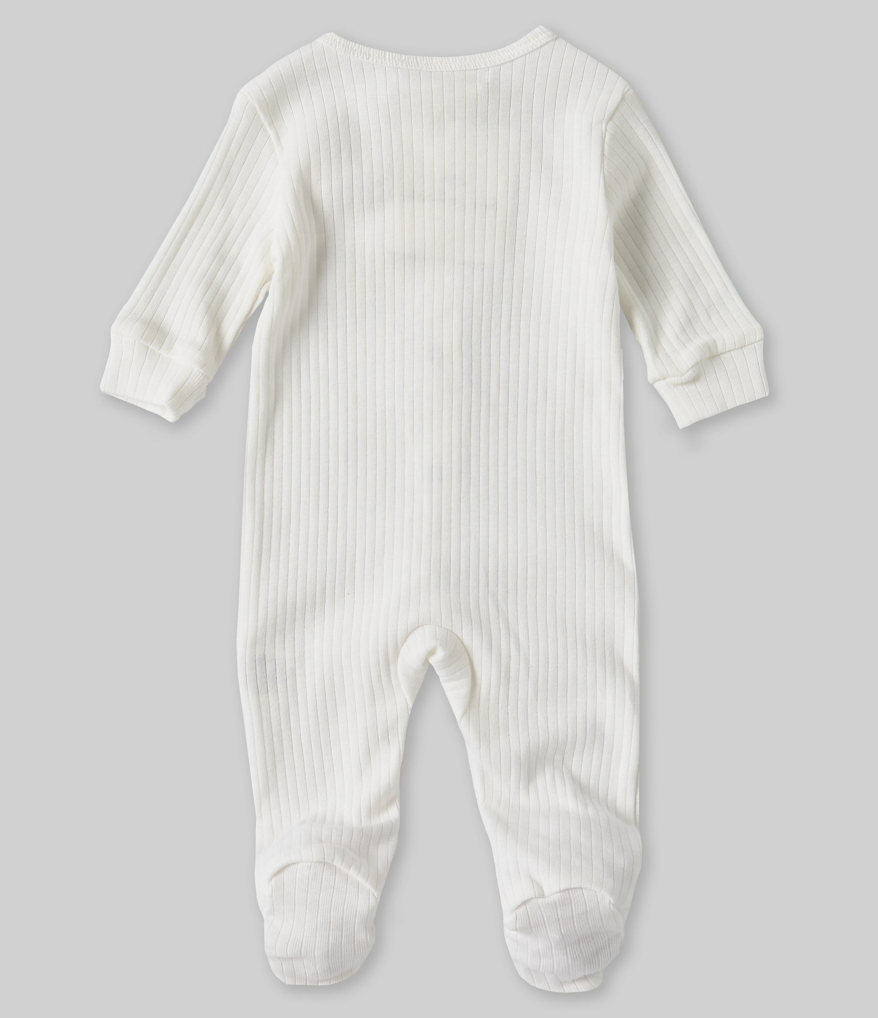 Starting Out Baby Newborn-9 Months Long-Sleeve Bear Pocket Footie Coverall