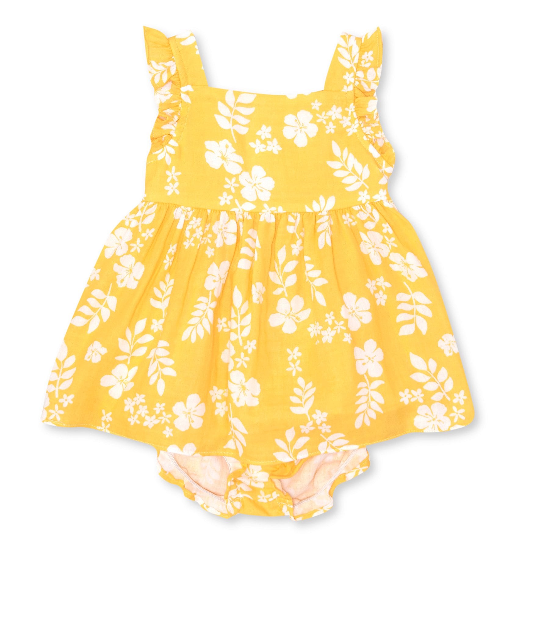 Starting Out Baby Girl 324 Months Floral Flutter Sleeveless Dress and