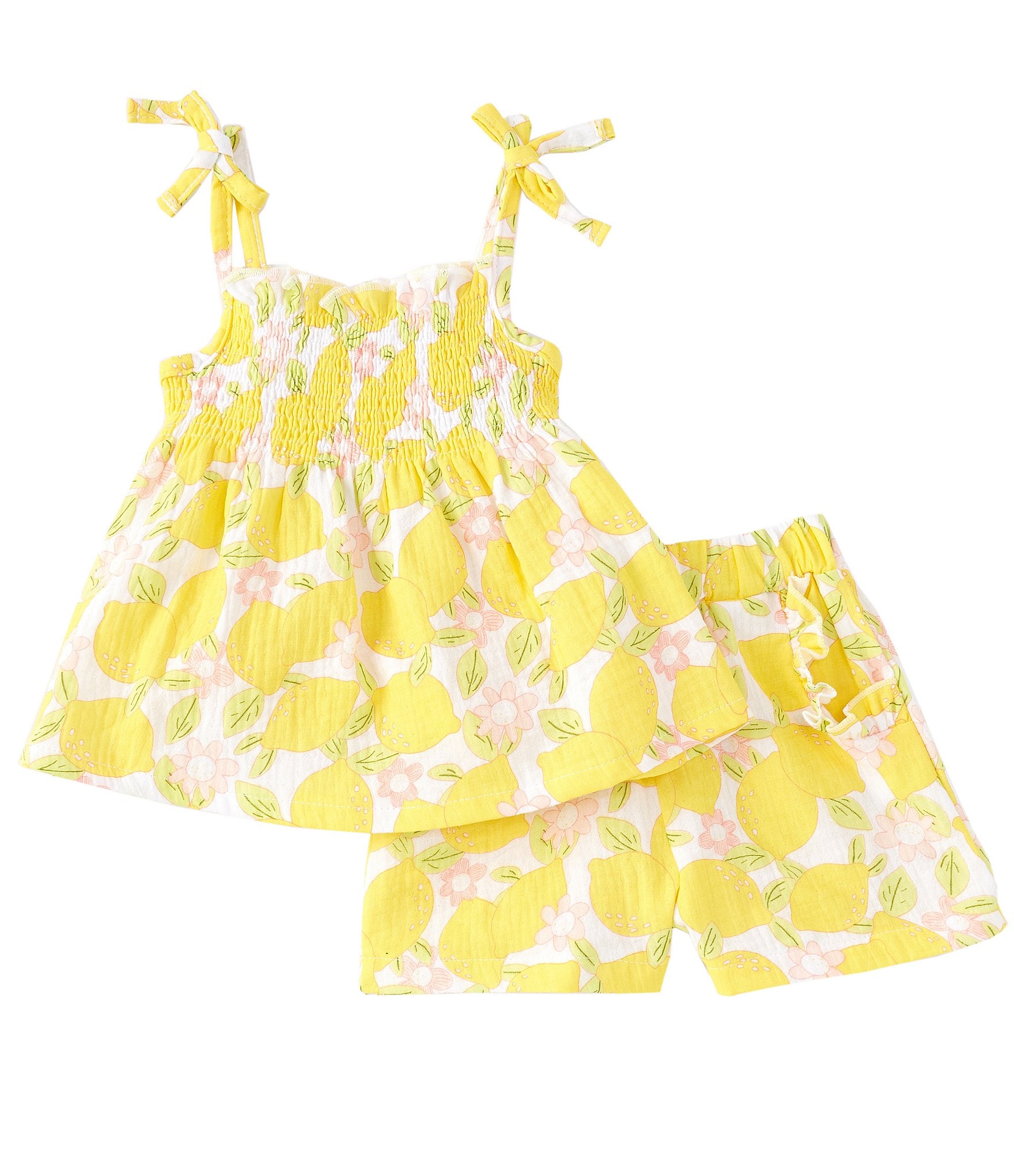 Starting Out Baby Girls 12-24 Months Tie Sleeveless Citrus Print ...