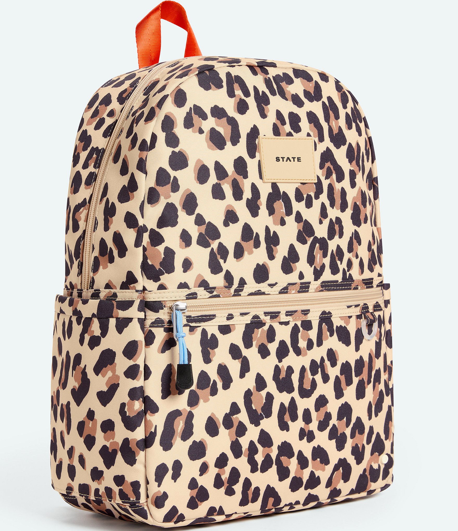 STATE Bags Kids Kane Double-Pocket Leopard-Print Backpack