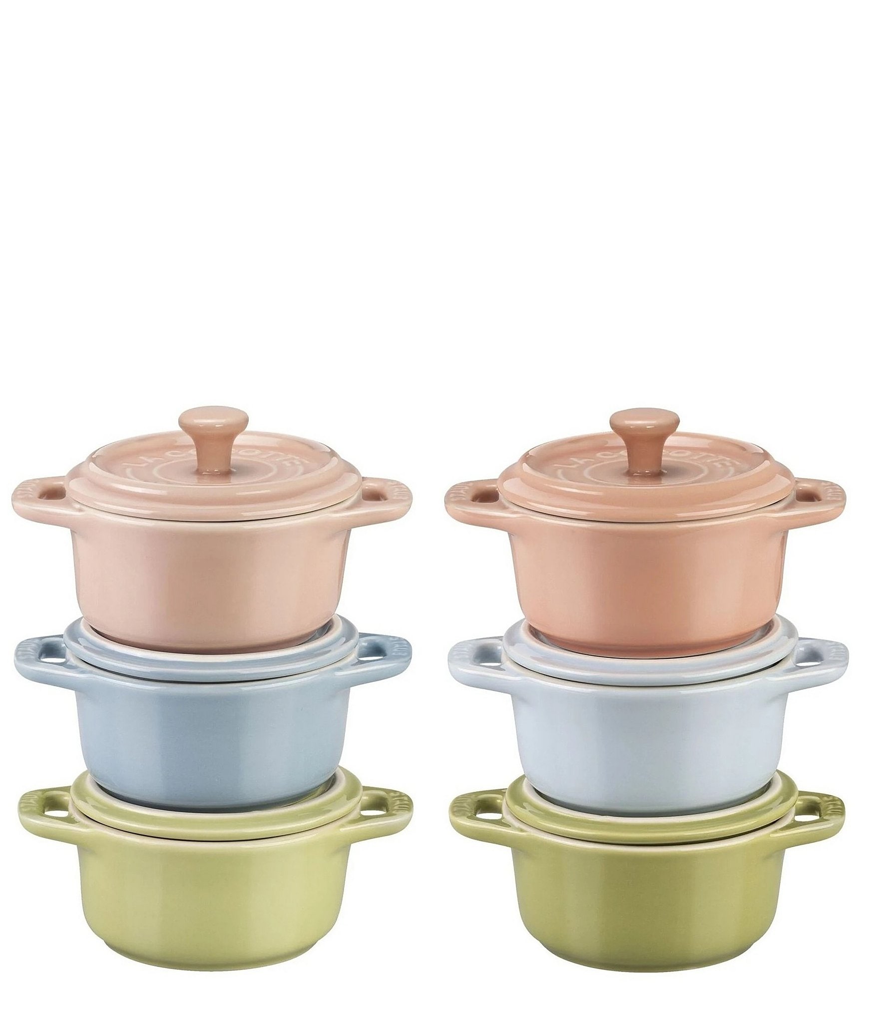 Staub Mini Cocotte 6-Piece Macaron Set | Dillard's