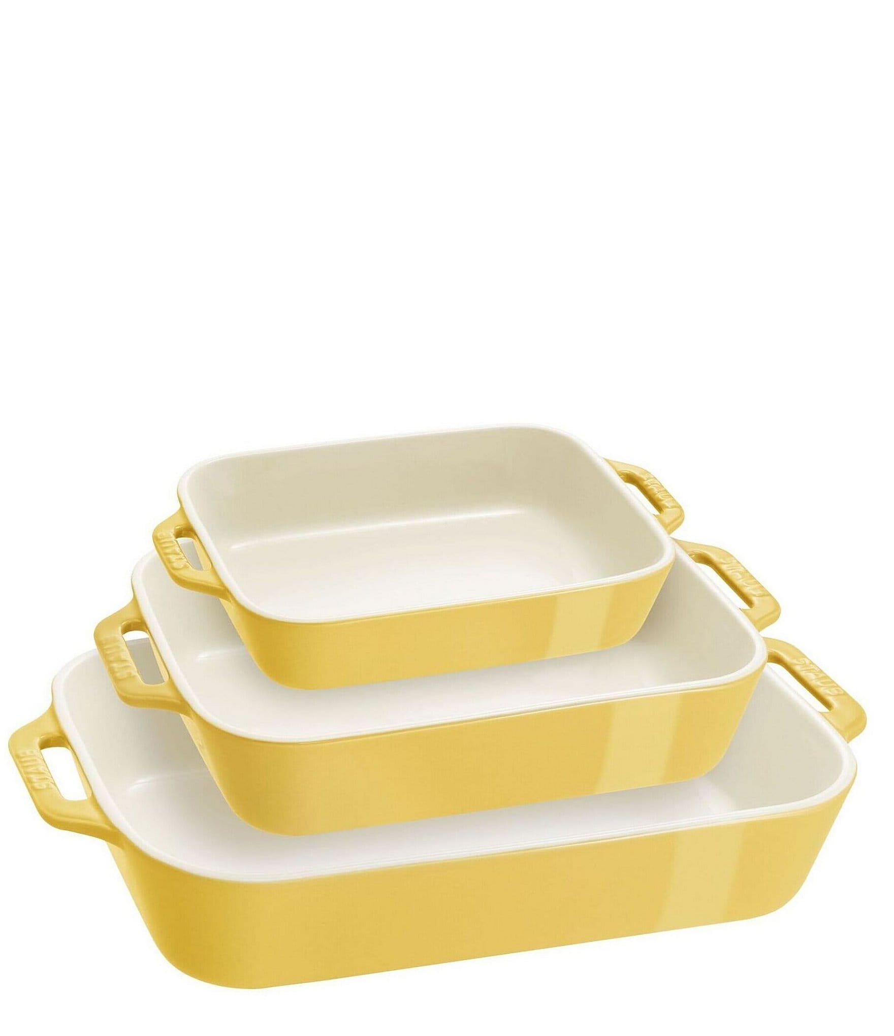 Staub Stoneware 3-Piece Rectangular Baking Dish Set