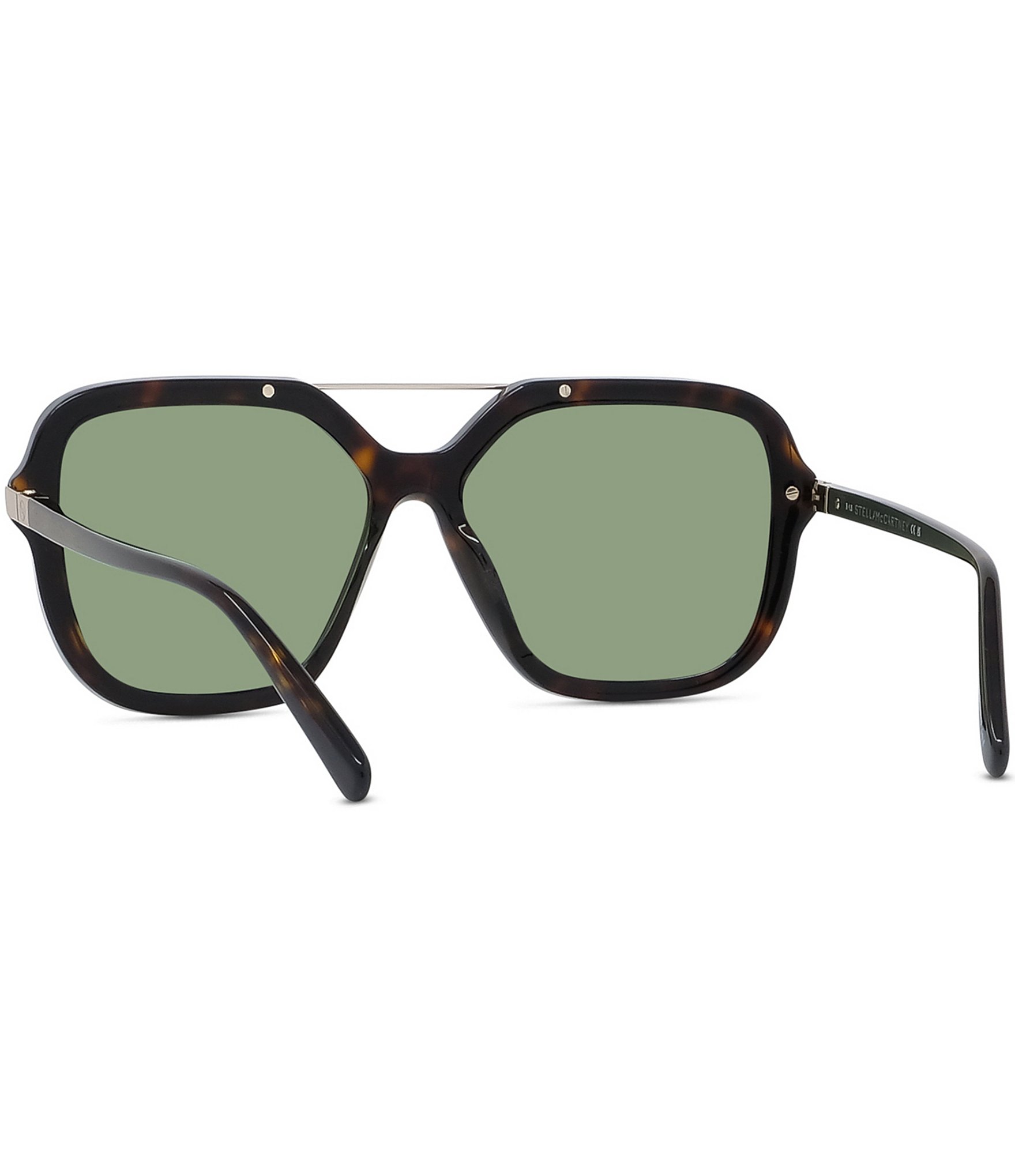 Stella McCartney Women's S-Wave 58mm Havana Square Sunglasses