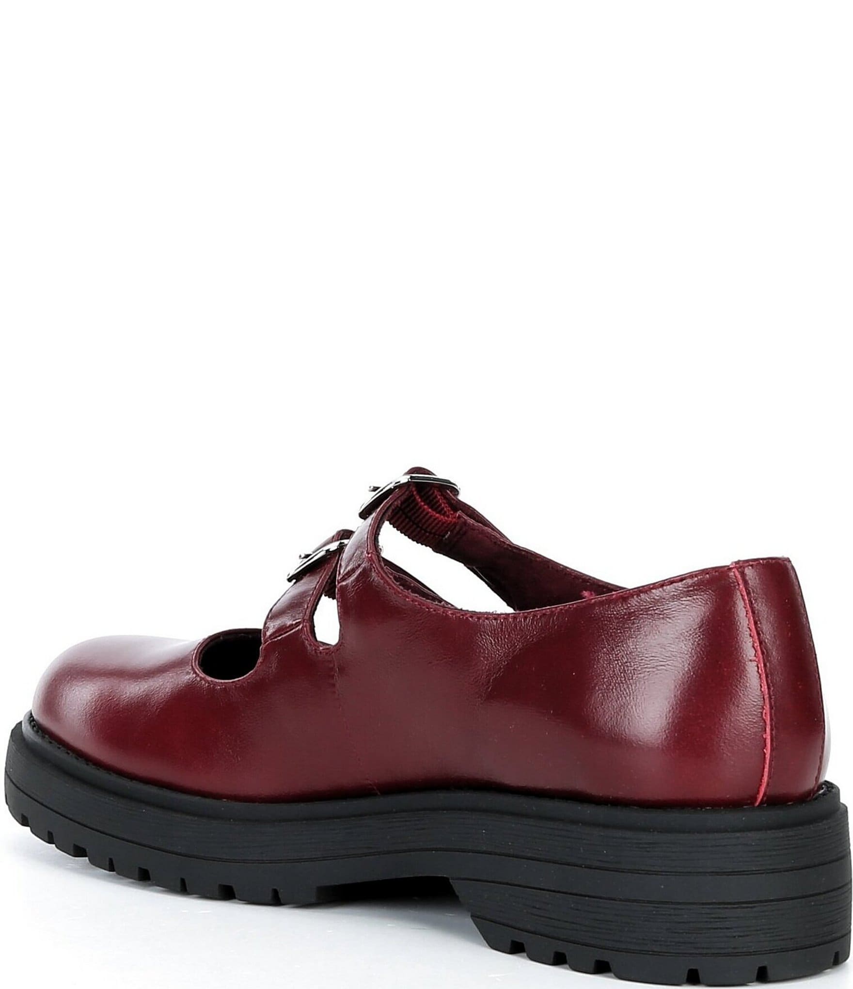 Steve Madden Alba Leather Double Strap Mary Jane Oxfords