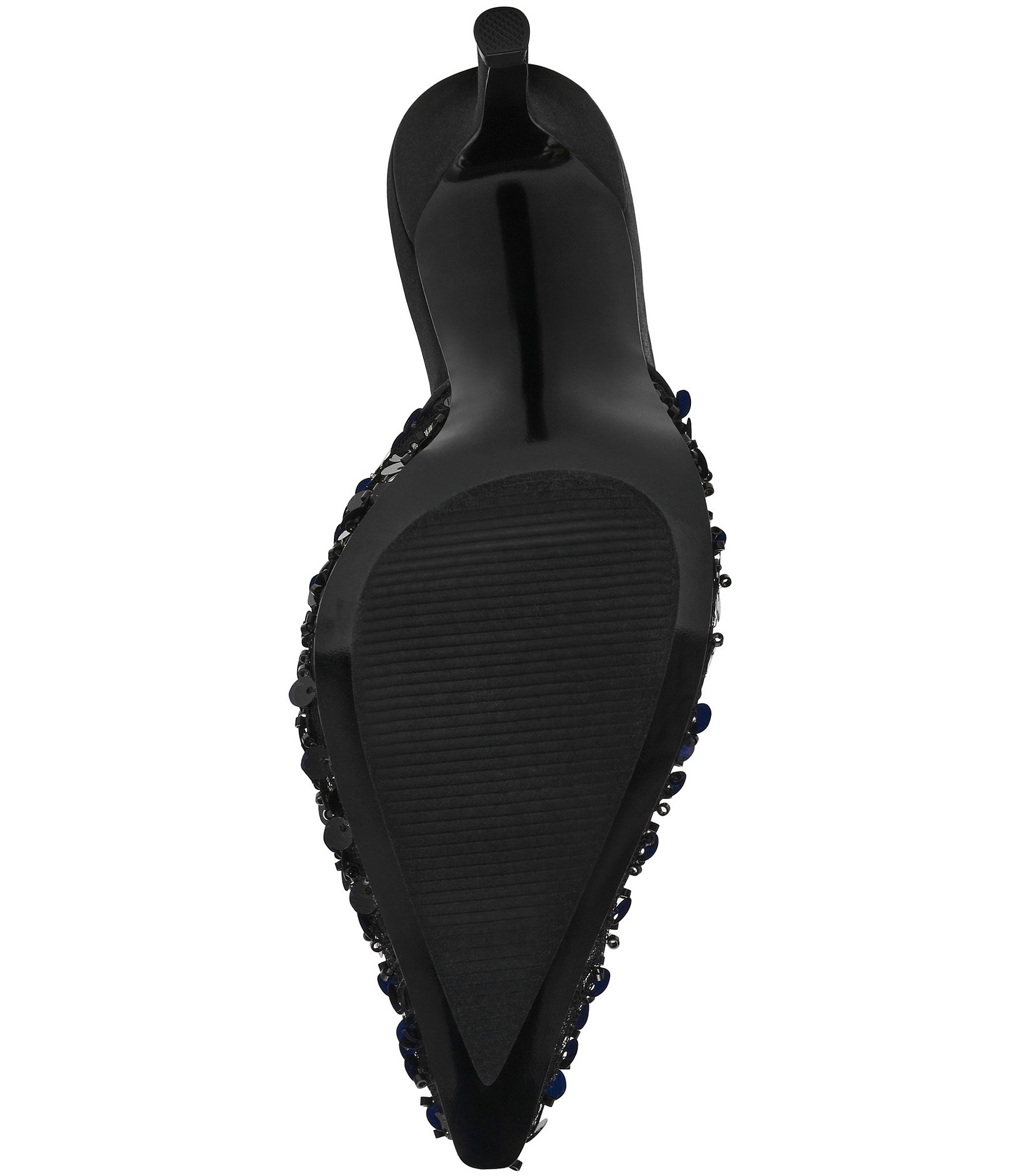 Steve Madden Alexi Sequin Embellished Mesh Dress Mules