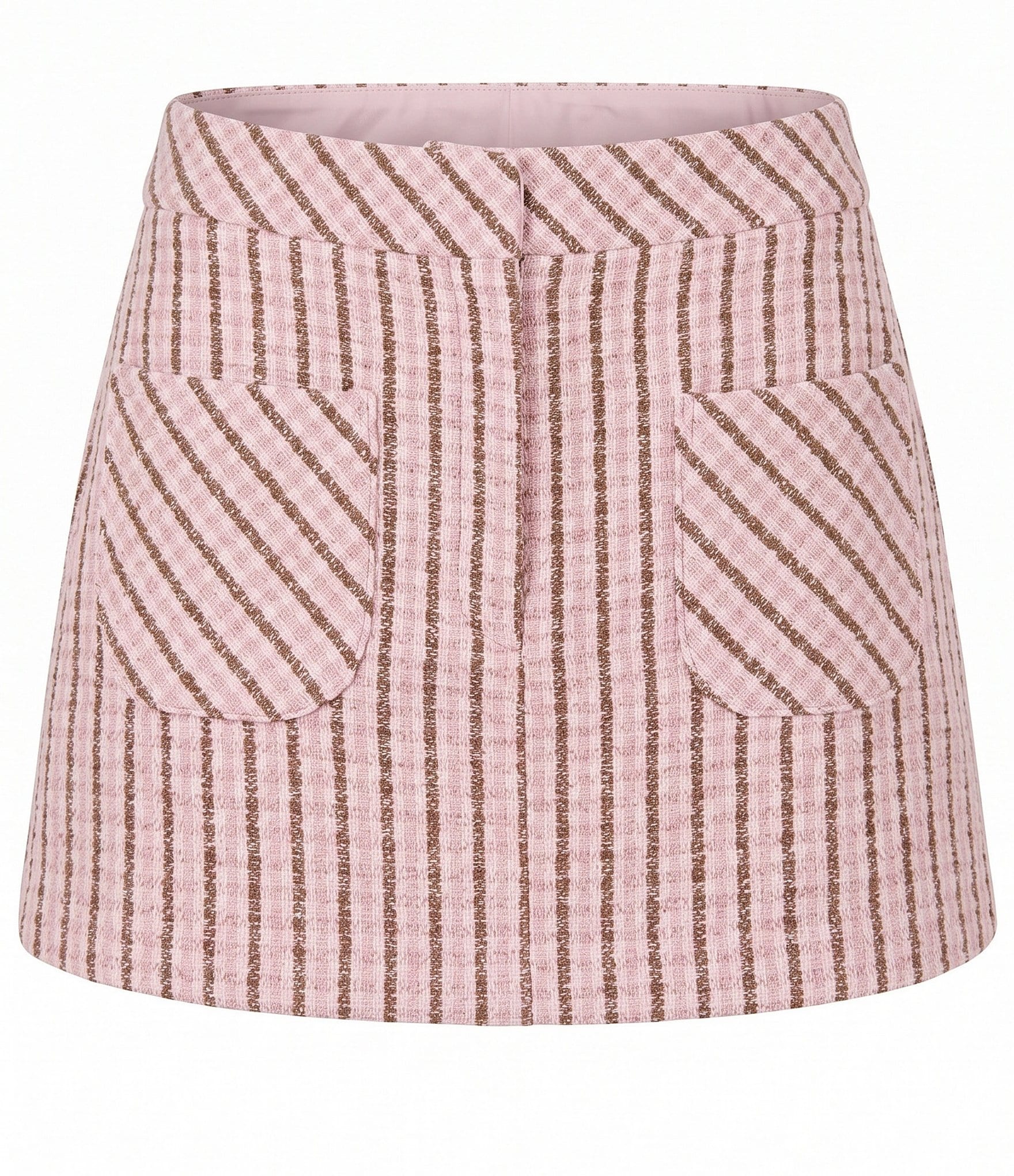 Steve Madden Alycia Plaid Printed A-Line Coordinating Mini Skirt