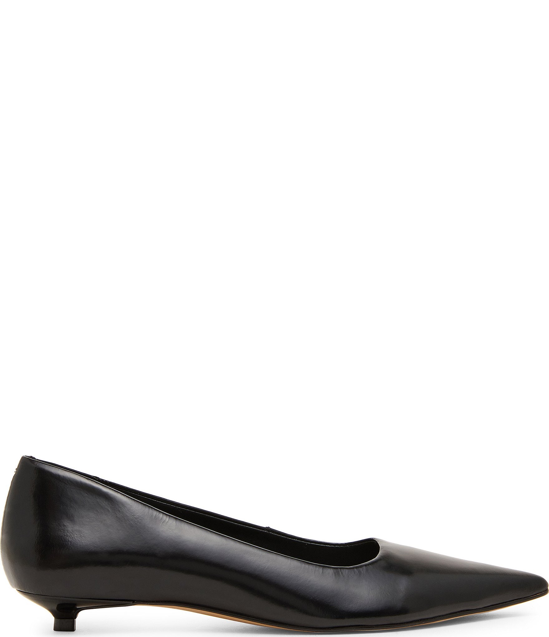 Steve Madden Ardyn Leather Pointed Toe Kitten Heel Pumps