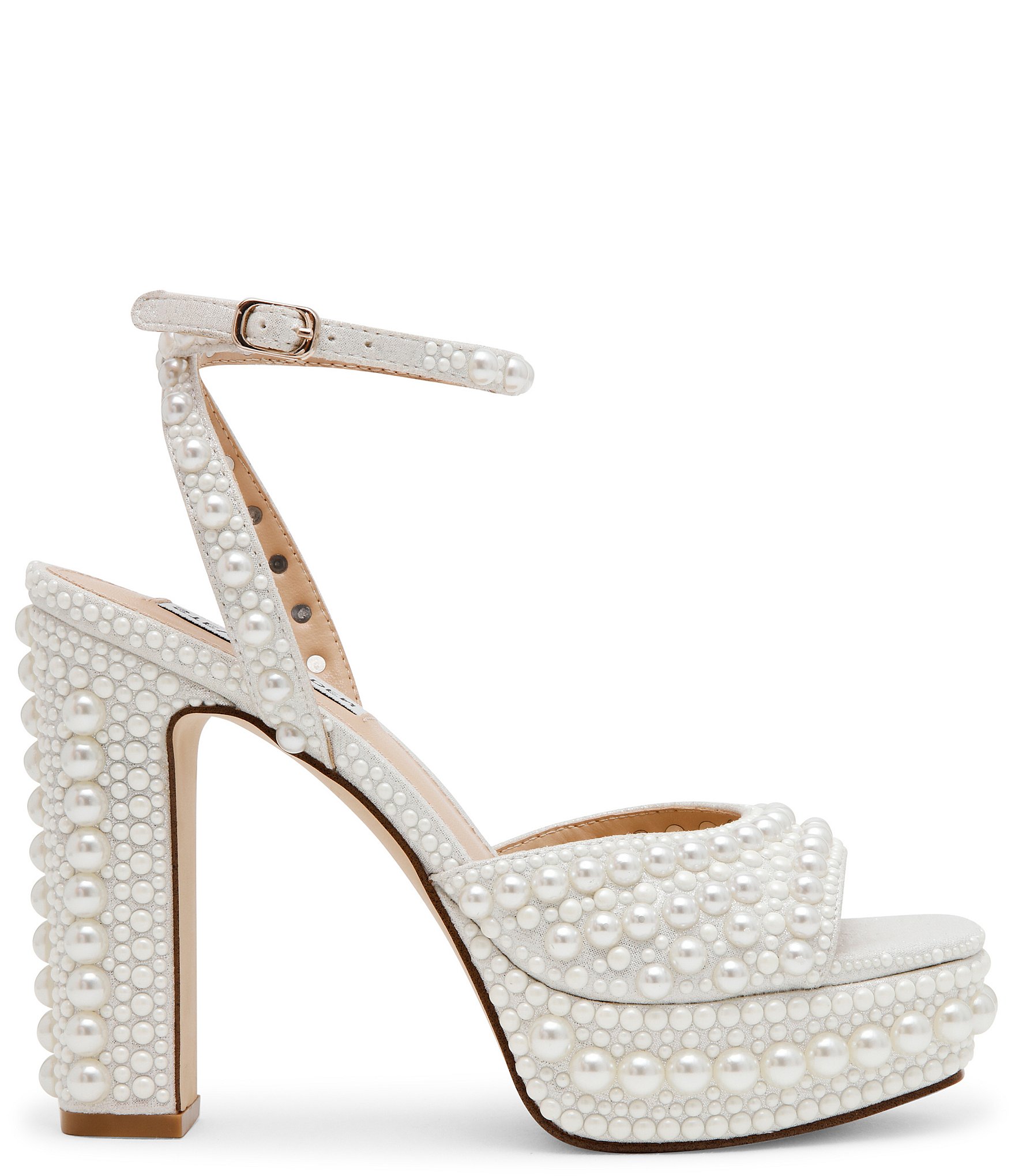 Steve Madden Assured-P Pearl Ankle Strap Platform Sandals