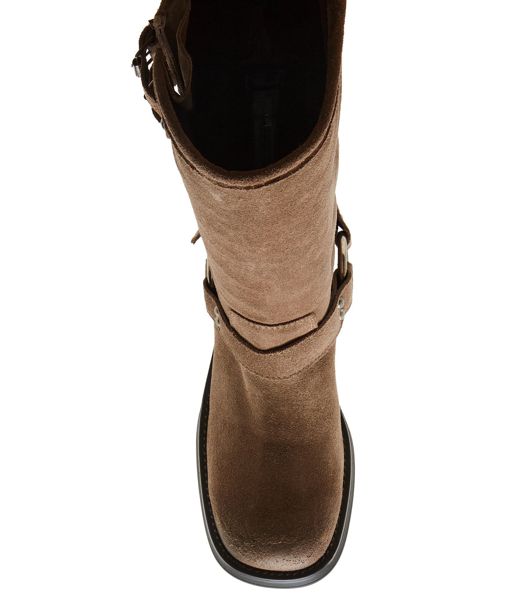 Steve Madden Astor Suede Moto Engineer Boots