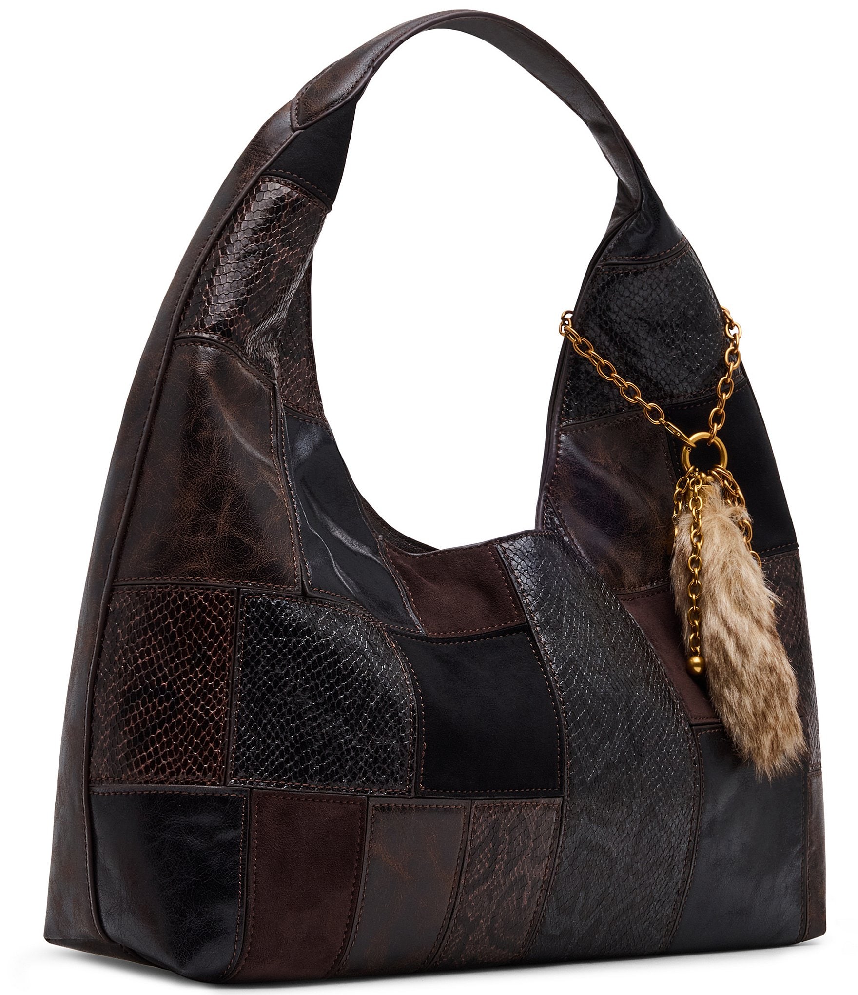 Steve Madden Aurra Patchwork Shoulder Bag
