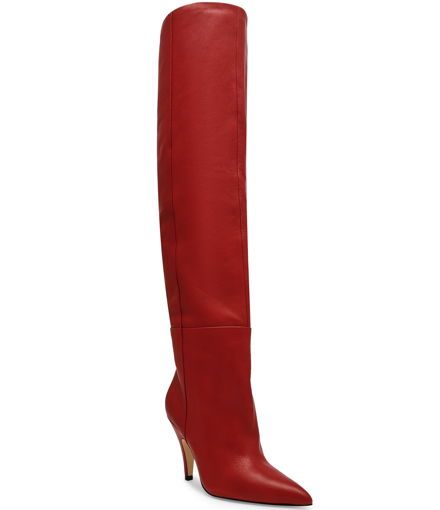 Steve madden red fashion over the knee boots