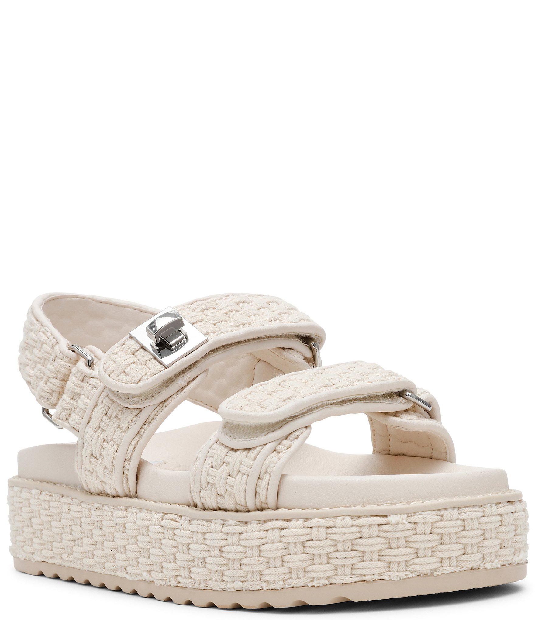 [SALE!!] ★Steve Madden Bigmona★ サンダル Steve Madden BigMona Leather Turnlock Detail Platform