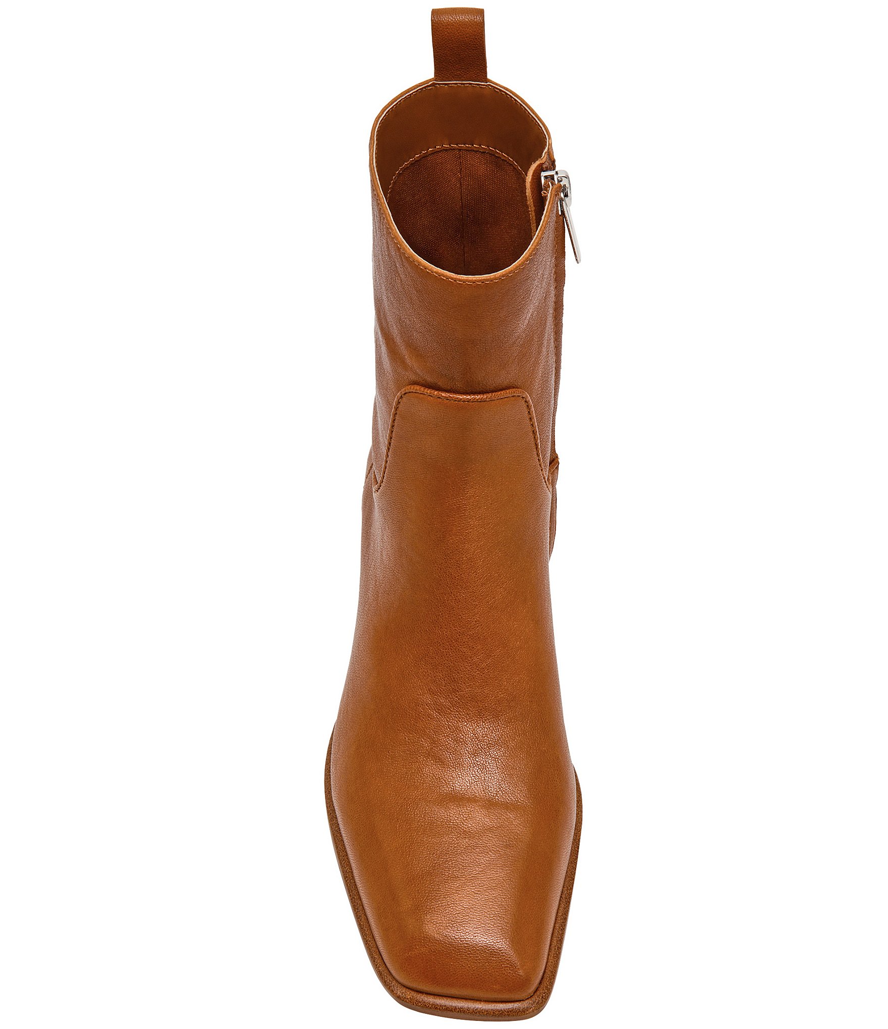 Steve Madden Birdette Leather Square Toe Ankle Booties