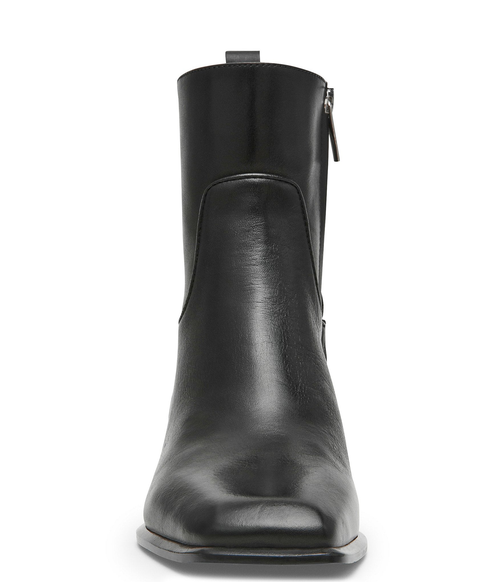 Steve Madden Birdette Leather Square Toe Ankle Booties