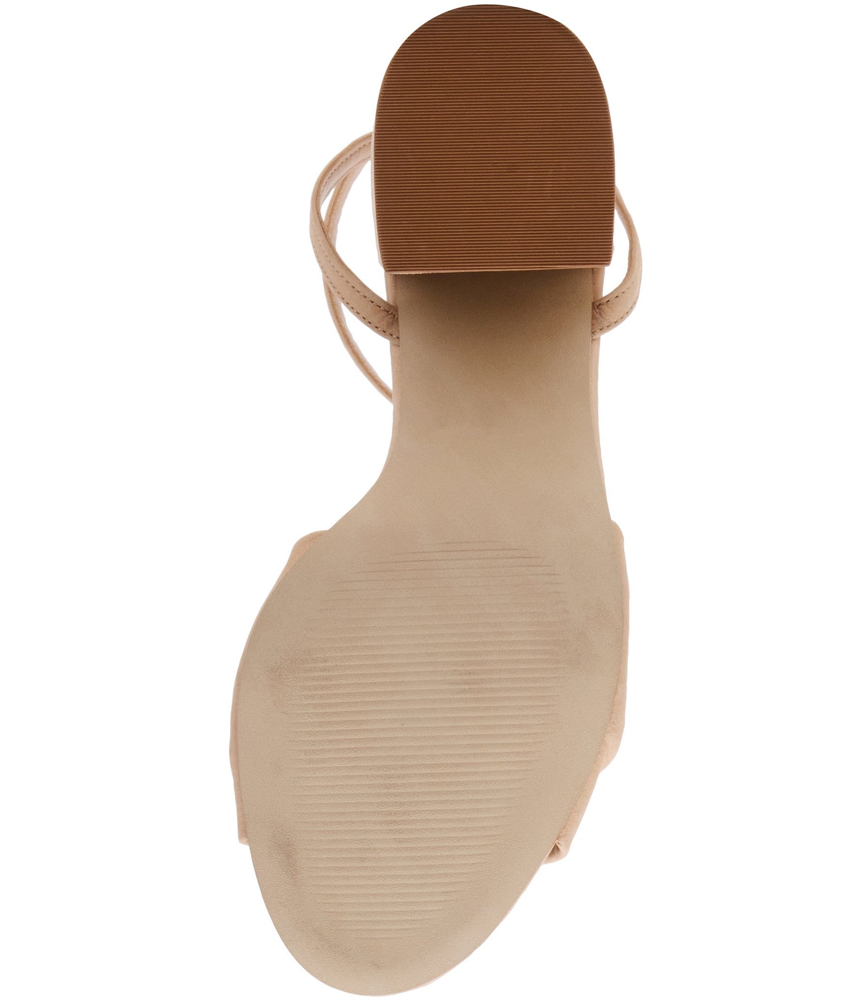 Steve Madden Caden Nubuck Suede Ornamented Block Heel Ankle Strap Dress Sandals