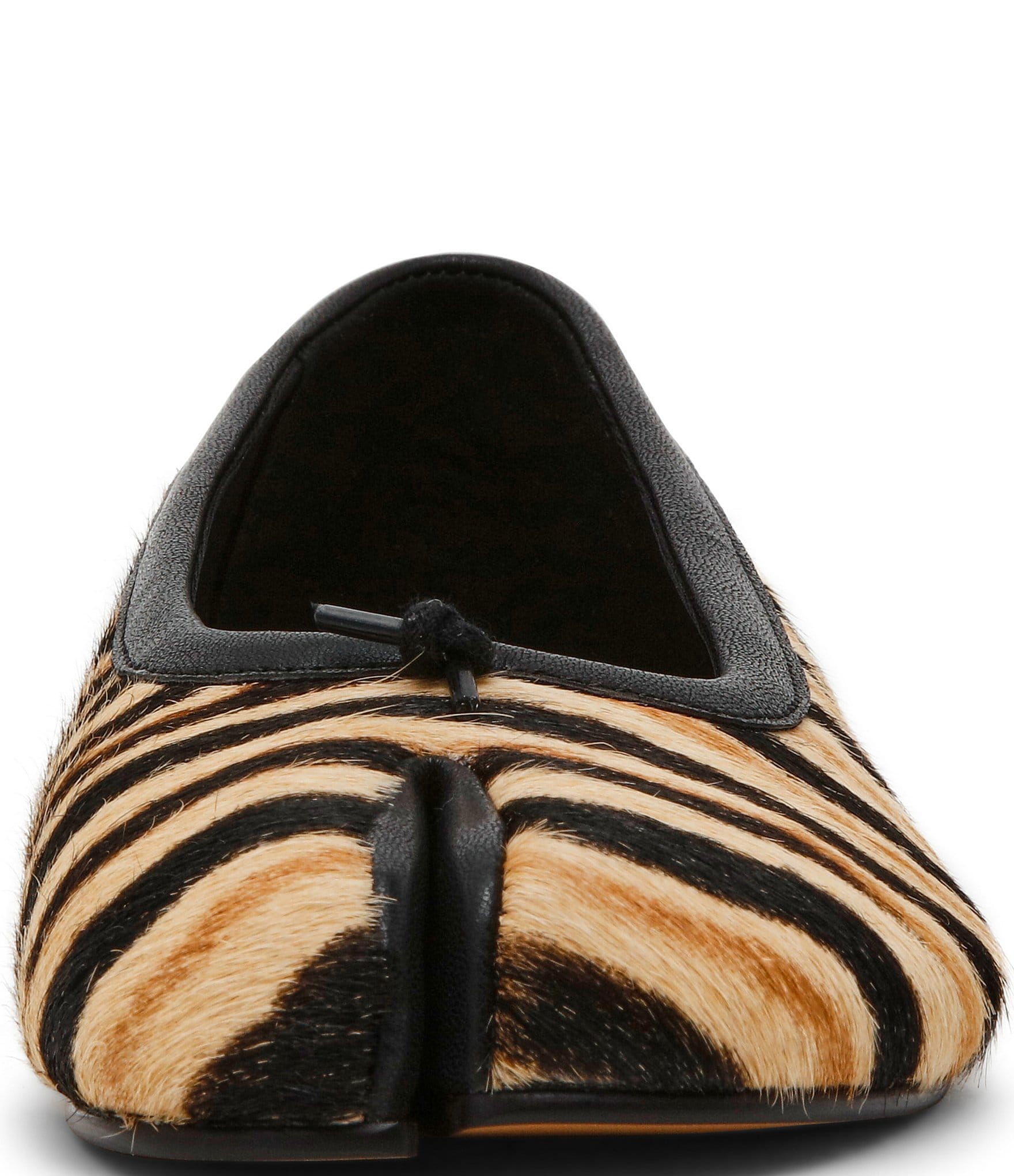 Steve Madden Calico Tiger Print Haircalf Split Toe Ballet Flats