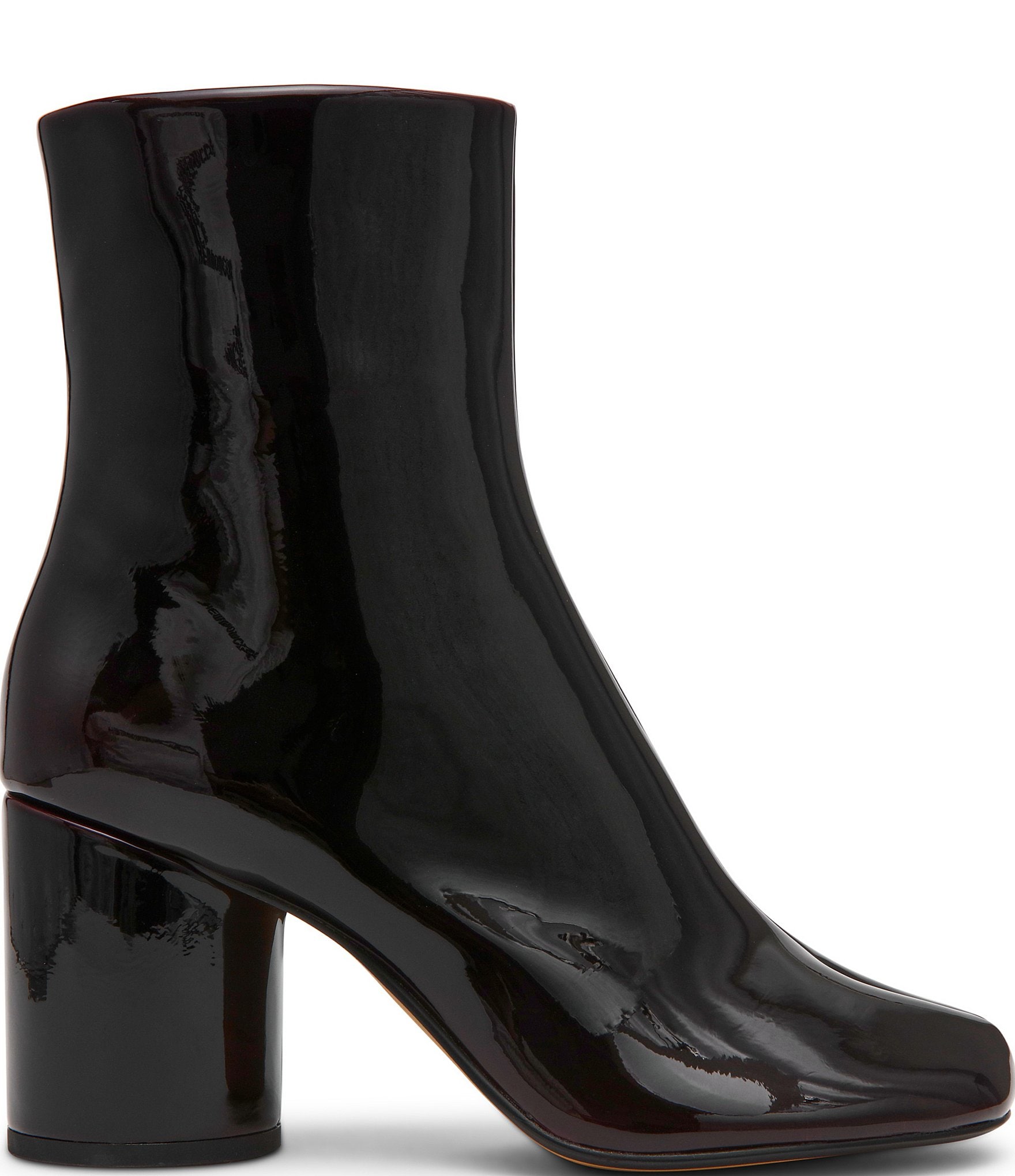 Steve Madden Caro Patent Split Toe Booties