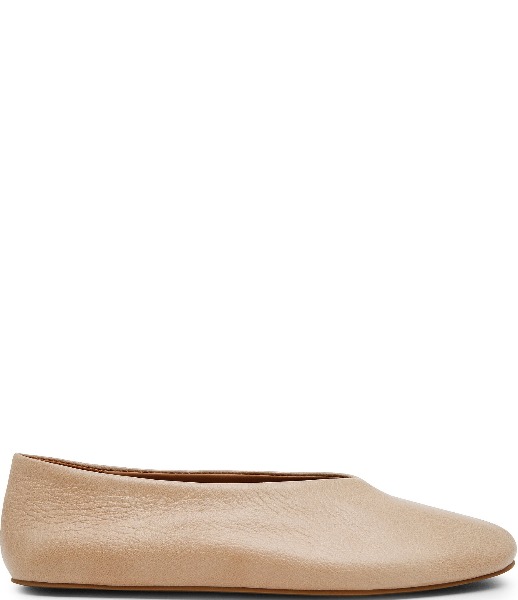 Steve Madden Cyntra Leather High Vamp Ballet Flats