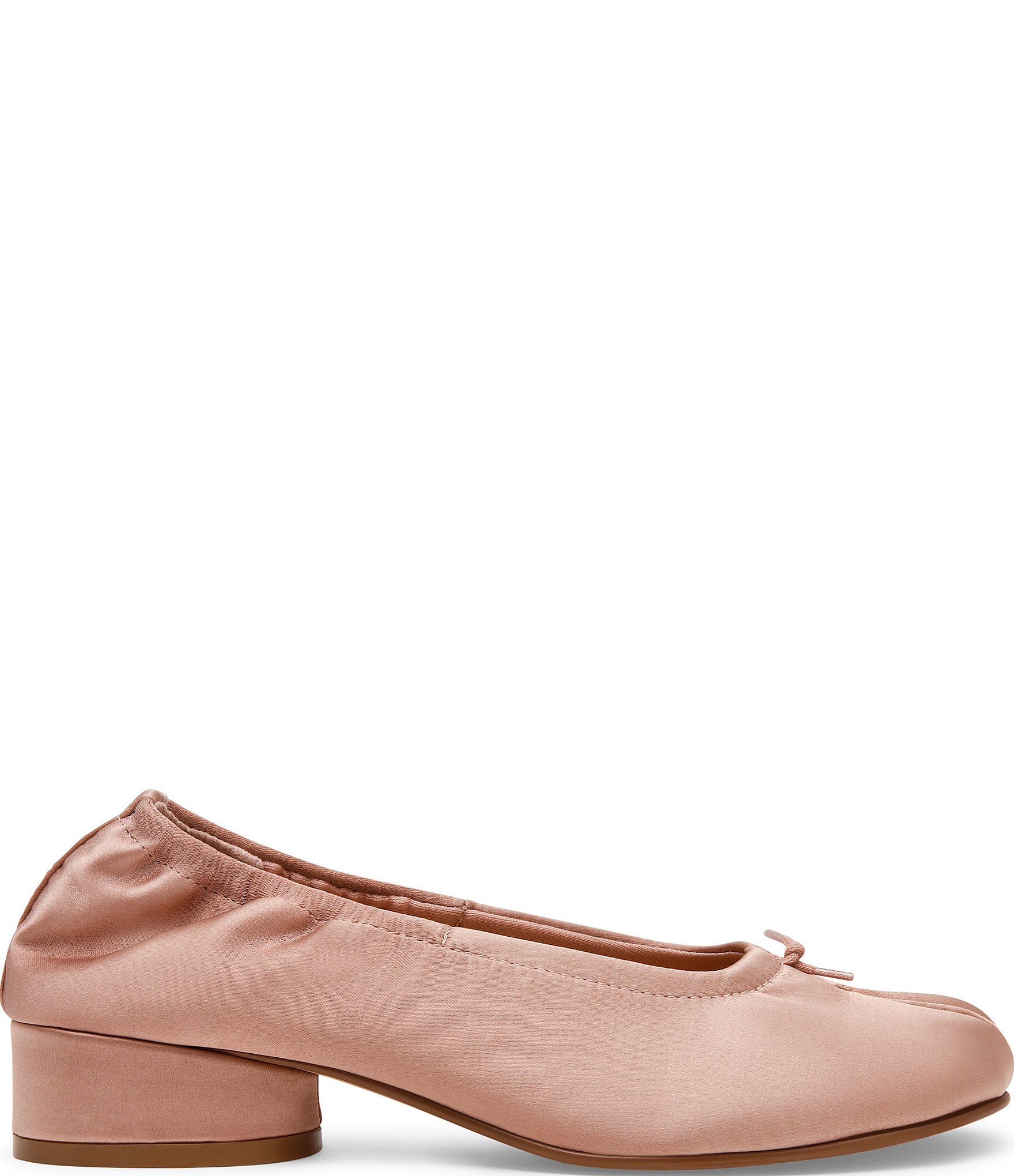 Steve Madden Cyra Satin Split Toe Ballet Pumps