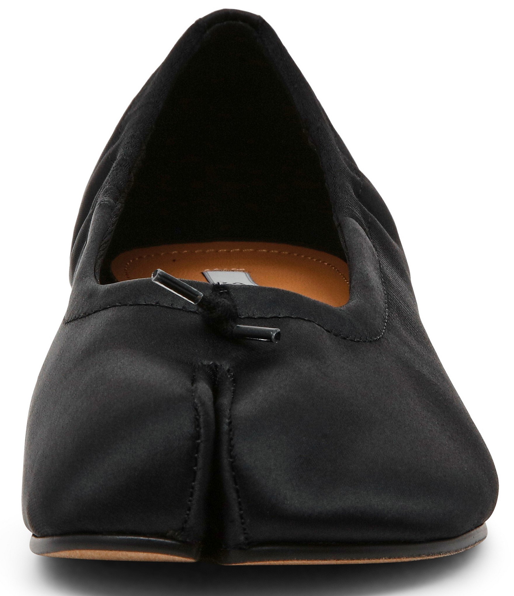 Steve Madden Cyra Satin Split Toe Ballet Pumps