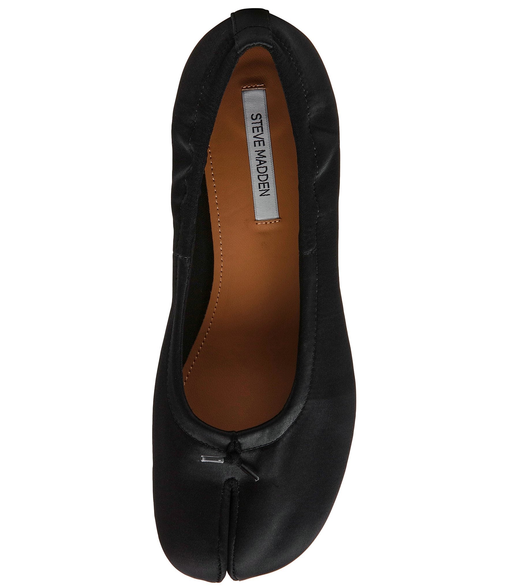 Steve Madden Cyra Satin Split Toe Ballet Pumps