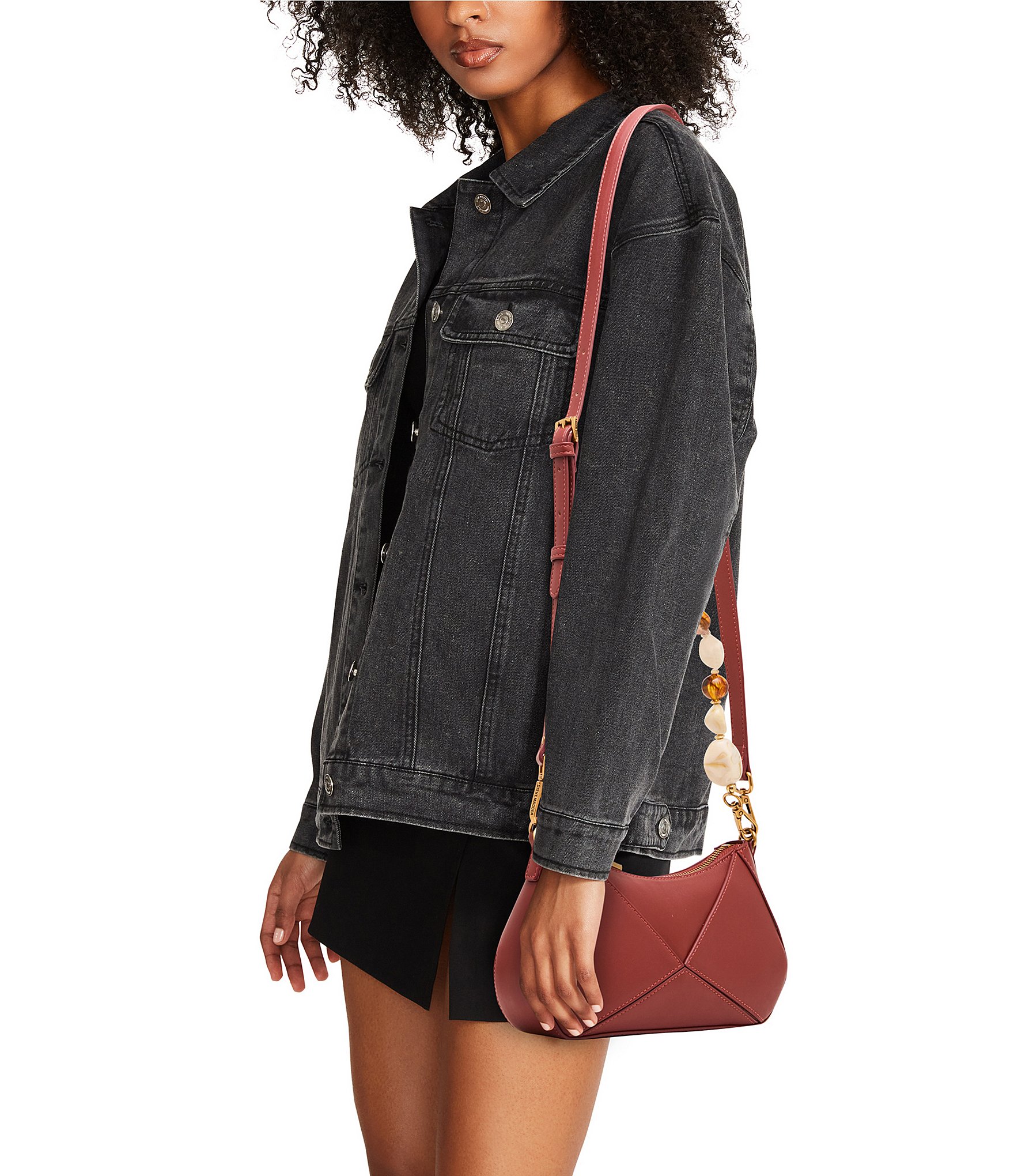 Steve Madden Danza Beaded Shoulder Bag