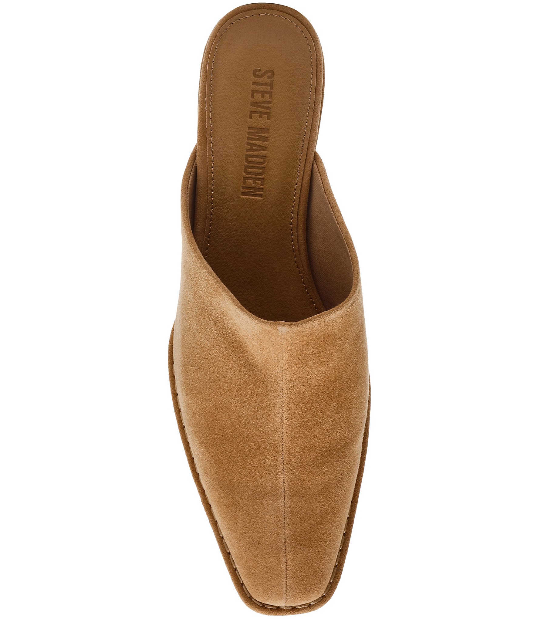 Steve Madden Dessa Suede Block Heel Mules