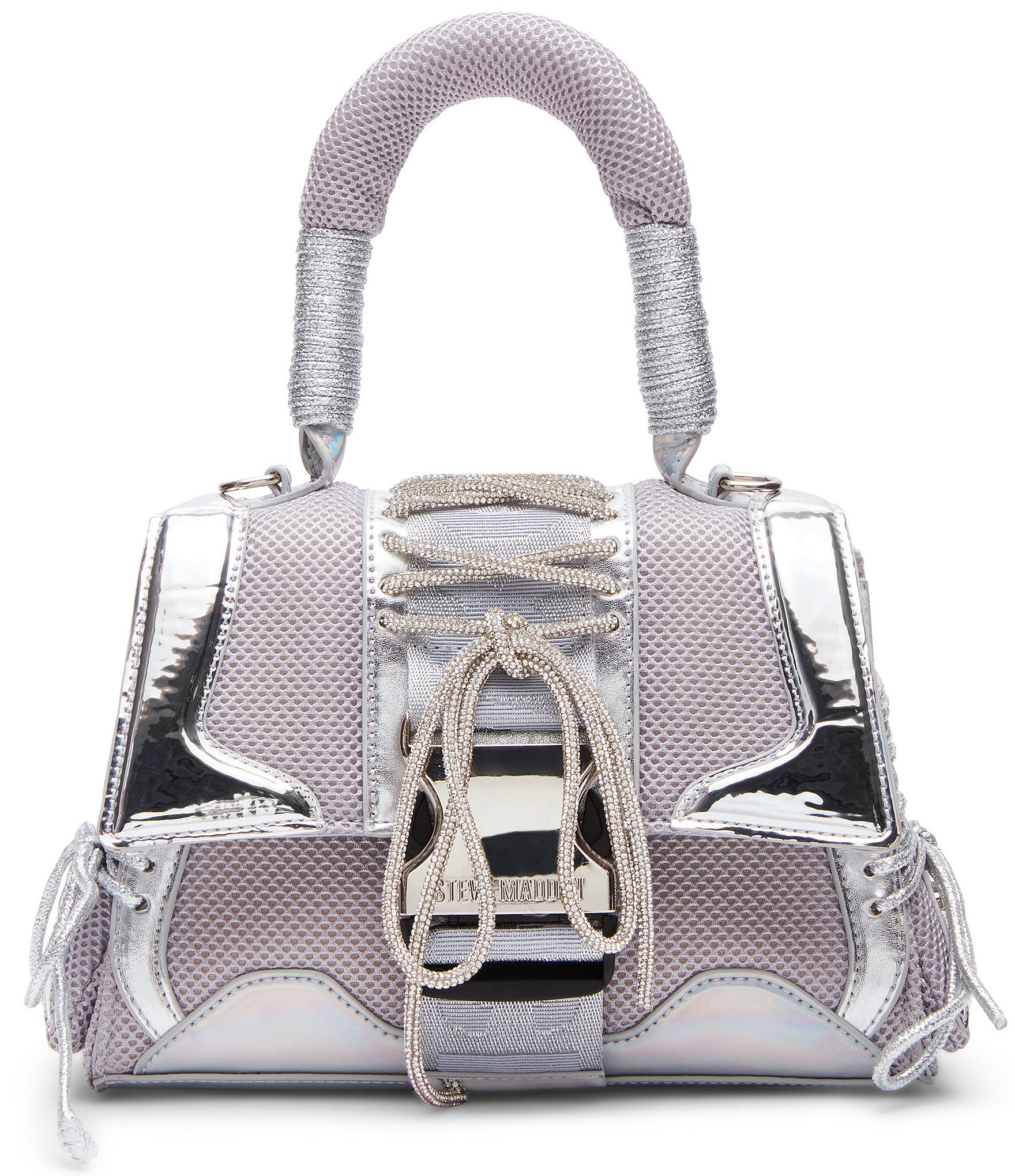 ALDO Piccaro Silver Metallic Crossbody Bag