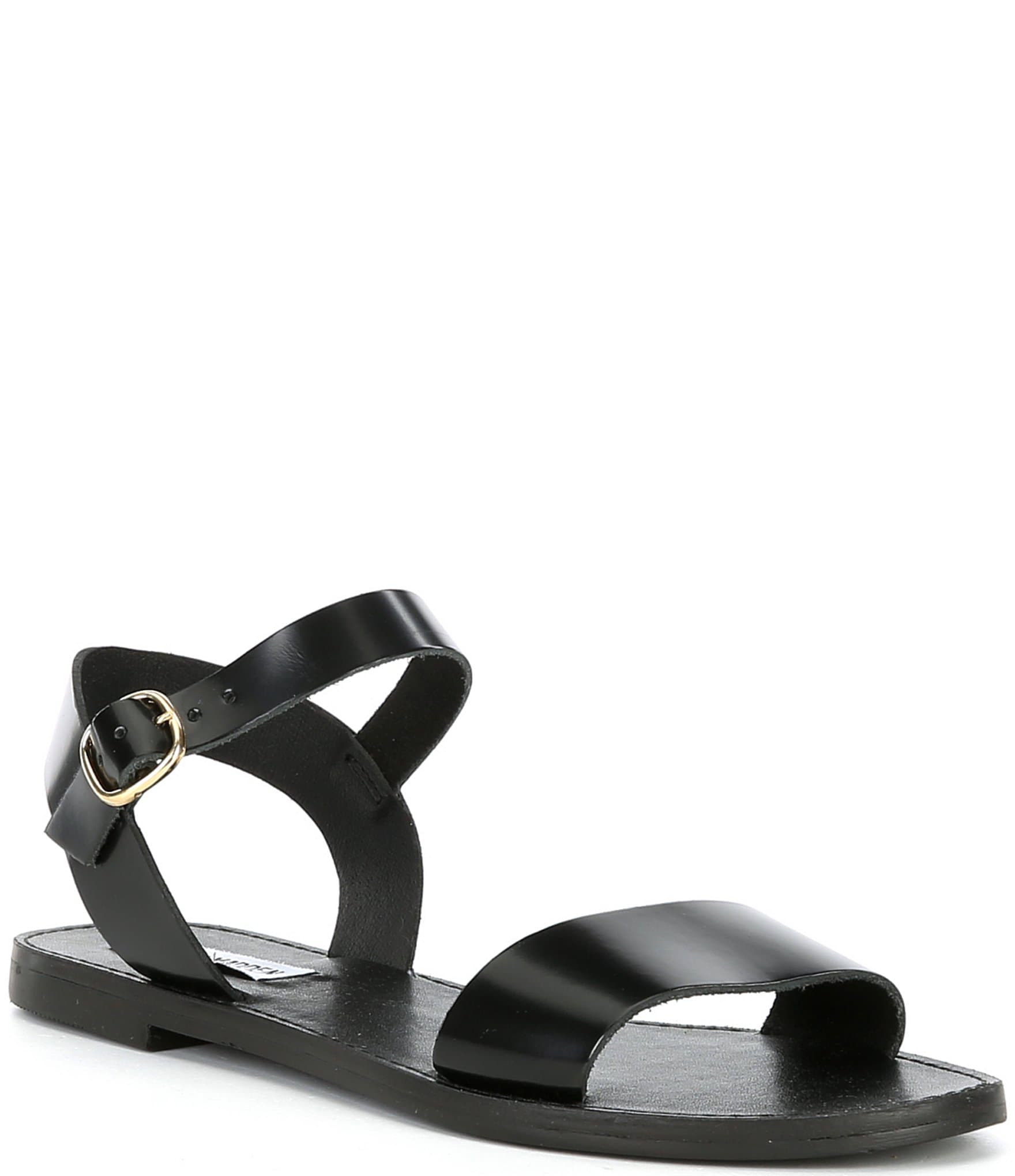 Steve Madden Donddi Leather Banded Flat Sandals | Dillard's