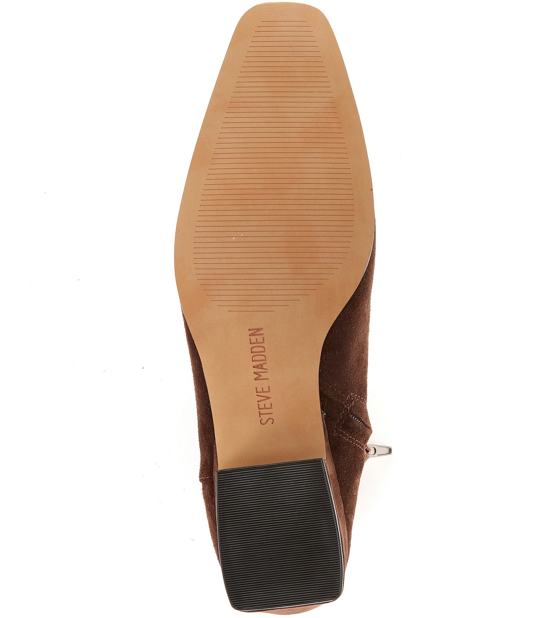 Steve Madden Dusty Suede Square Toe Ankle Booties