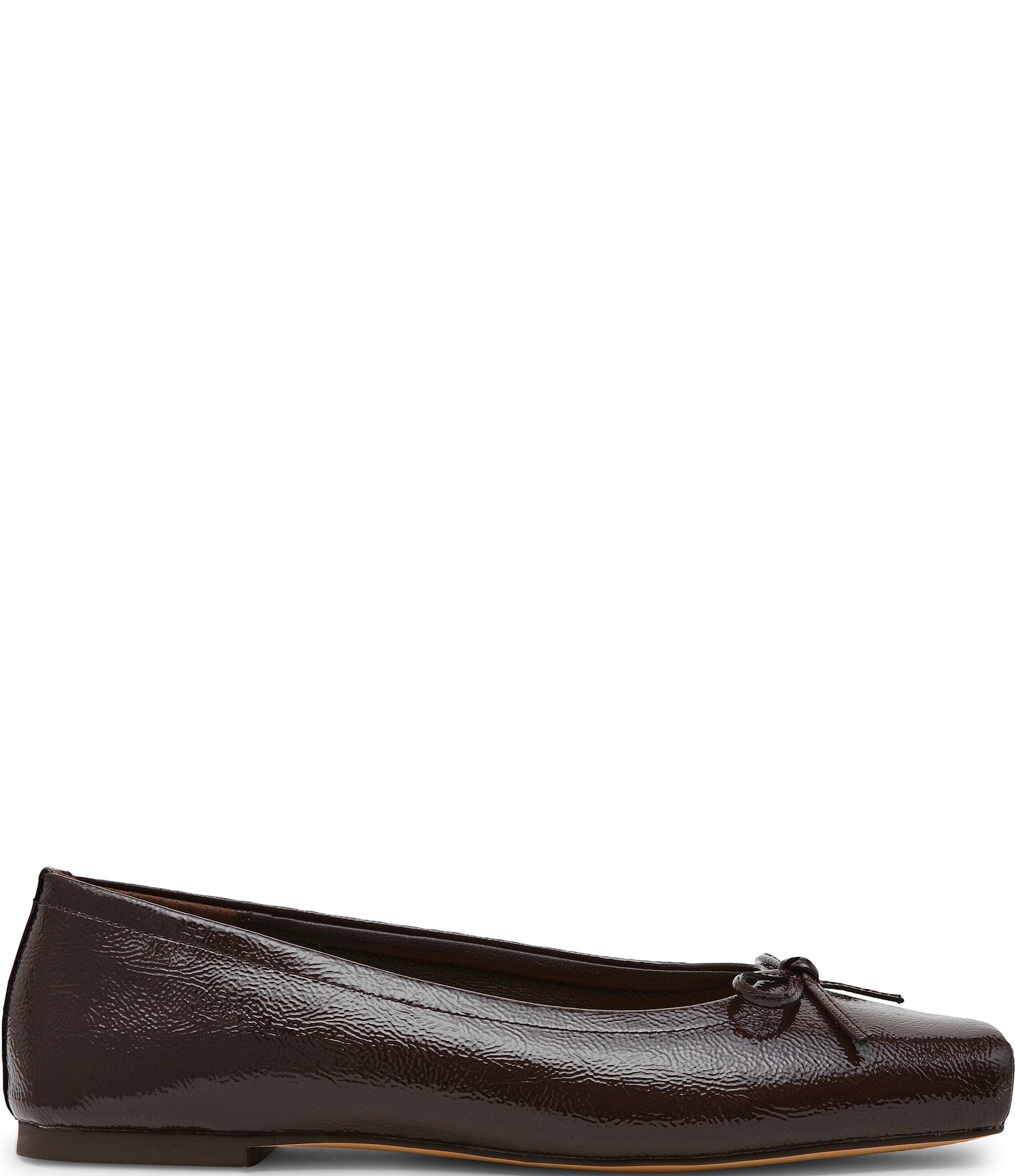 Steve Madden Eleve Patent Leather Square Toe Ballet Flats