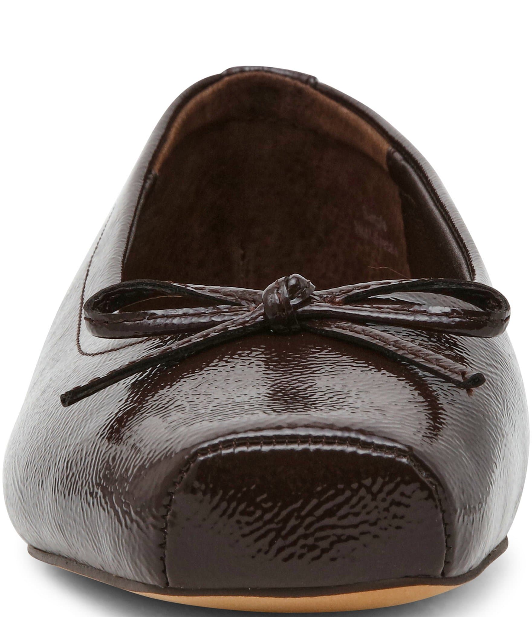 Steve Madden Eleve Patent Leather Square Toe Ballet Flats