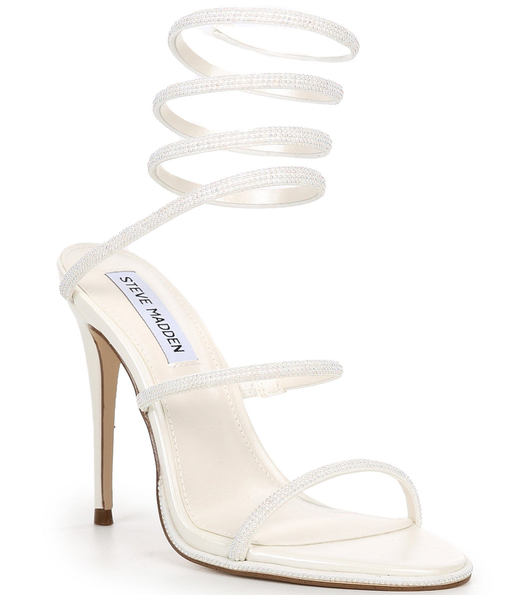 Steve Madden Exotica Pearl Ankle Wrap Dress Sandals | Dillard's
