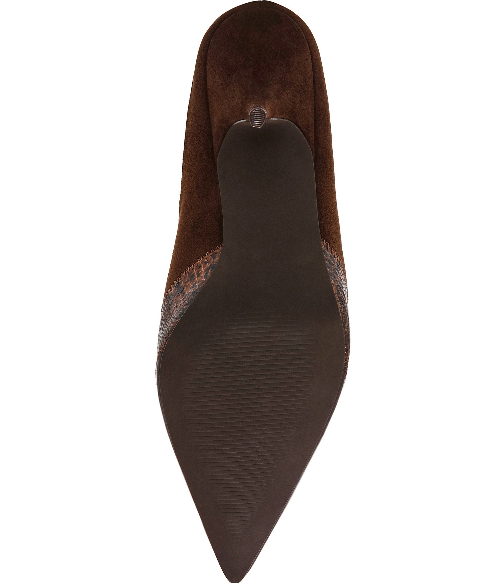 Steve Madden Fonza Patchwork Snake Print High Vamp Pointed Toe Dress Mules