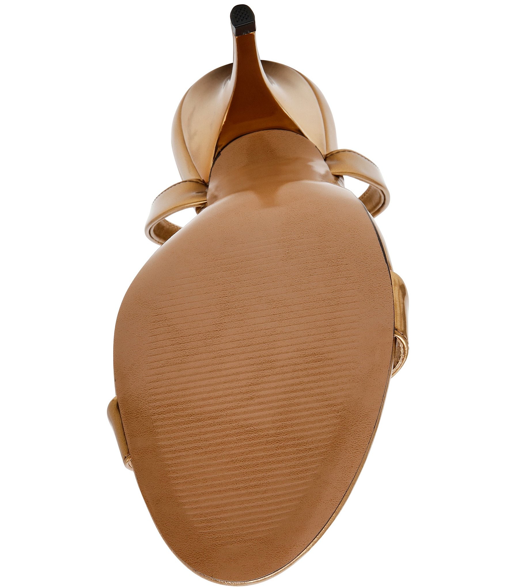 Steve Madden Foxx Metallic Ankle Strap Stiletto Dress Sandals