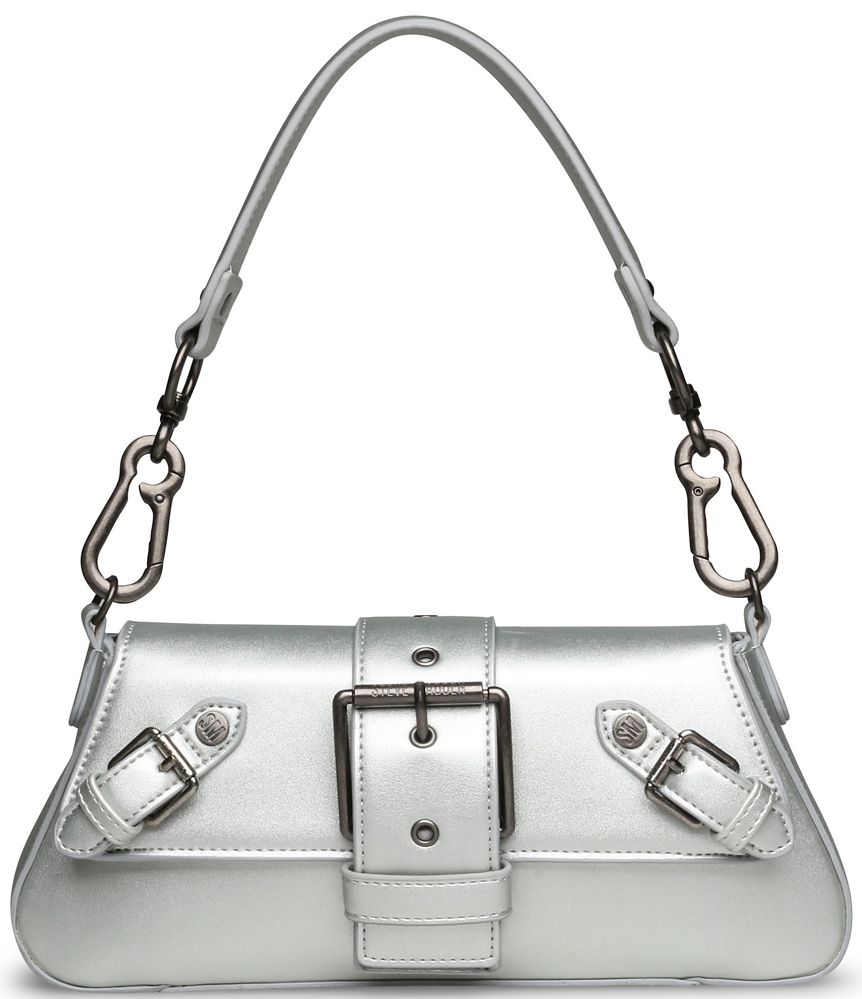 Steve Madden Bmavis-R rhinestone shoulder bag in silver