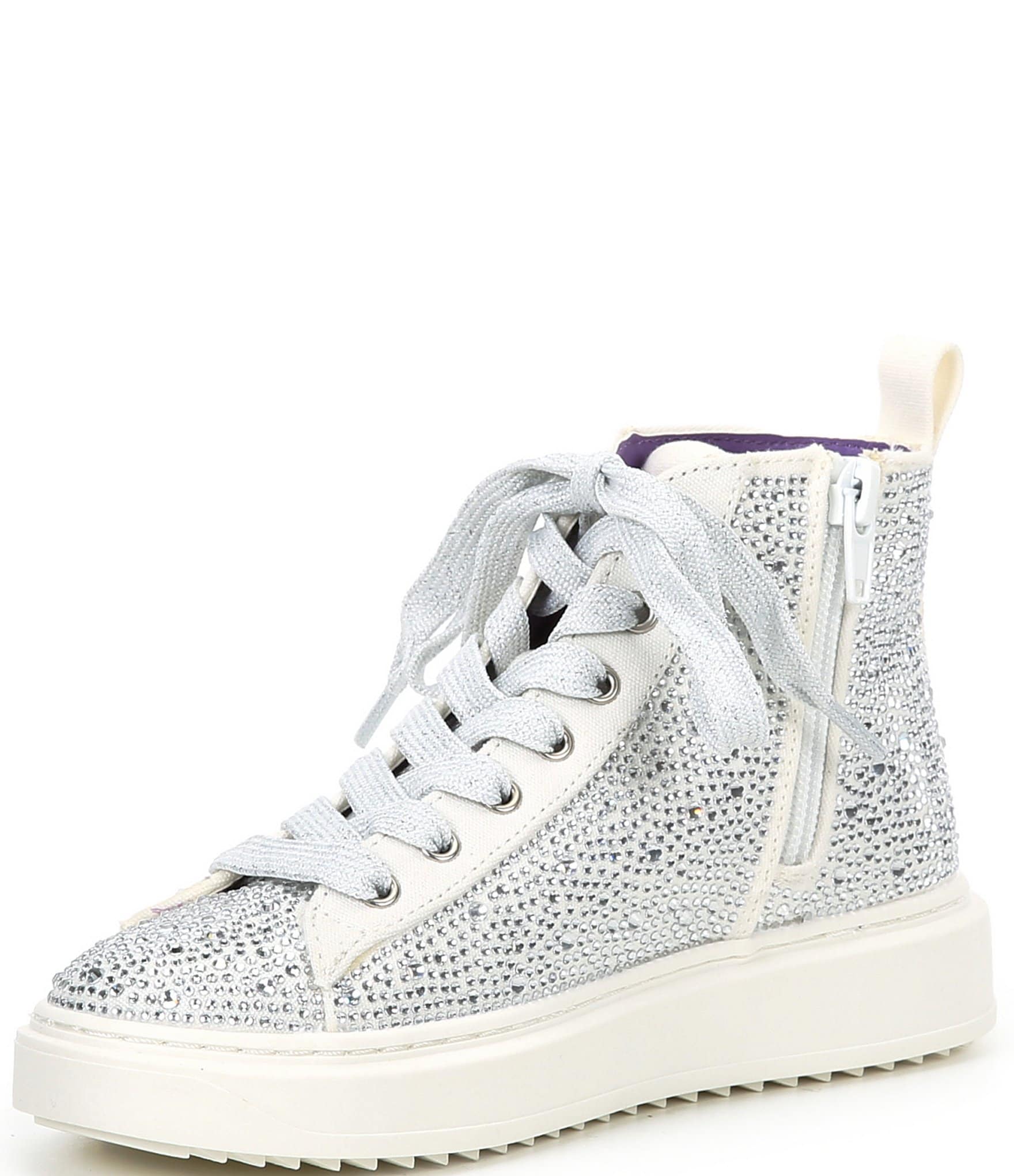 Steve Madden Girls' J-Carlyy Rhinestone Hi-Top Sneakers (Youth)