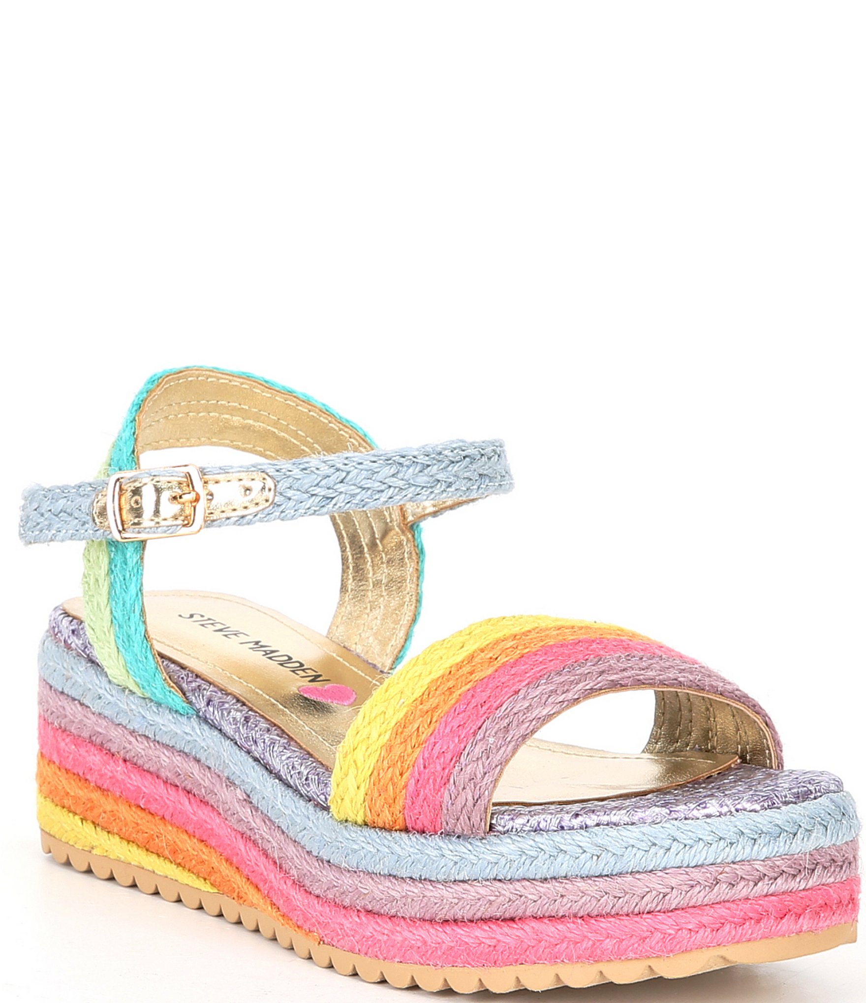 Madden girl outlet rainbow platform sandals