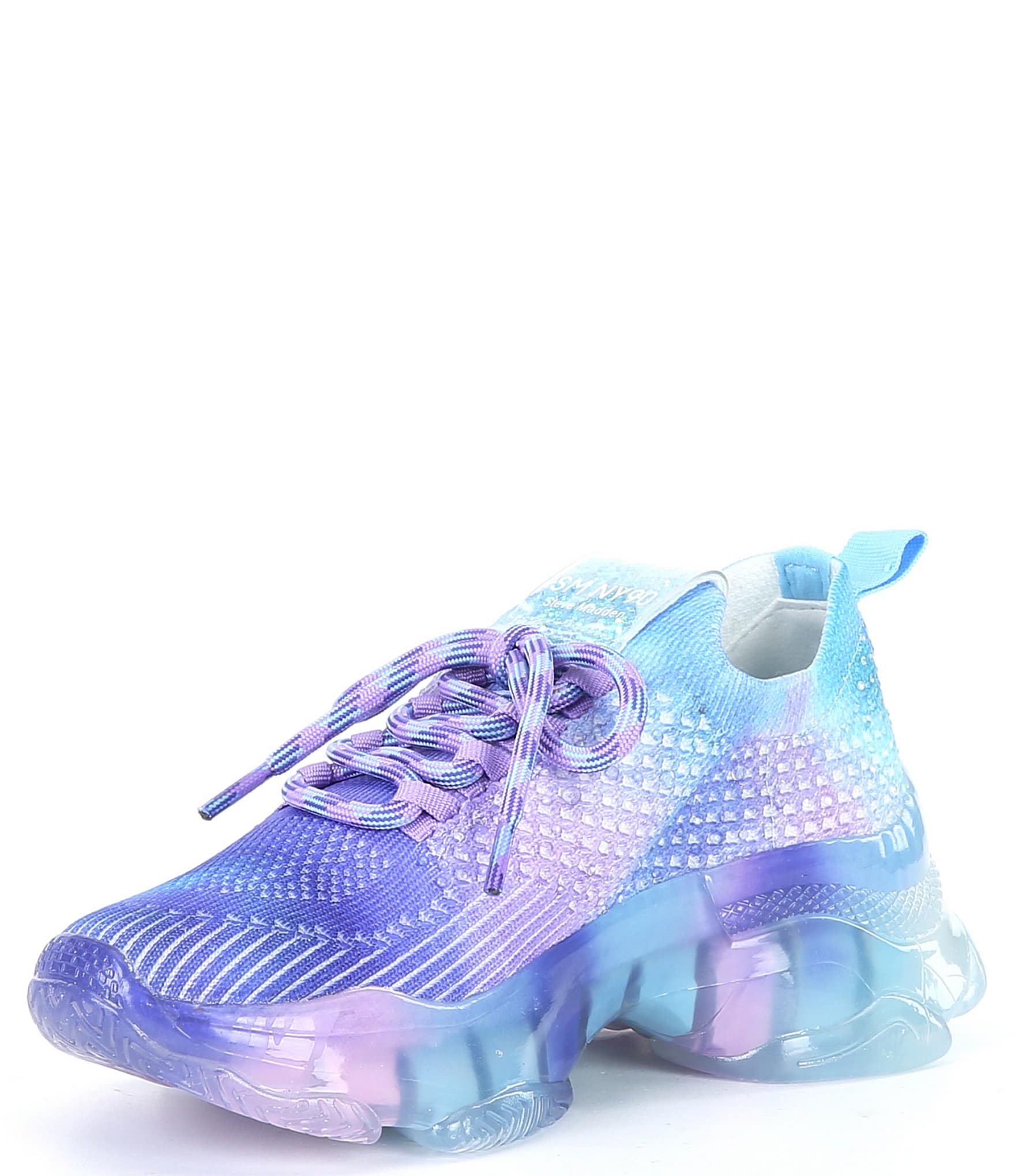 Steve Madden Girls' J-Miss Rainbow Ombre Rhinestone Sneakers (Youth)