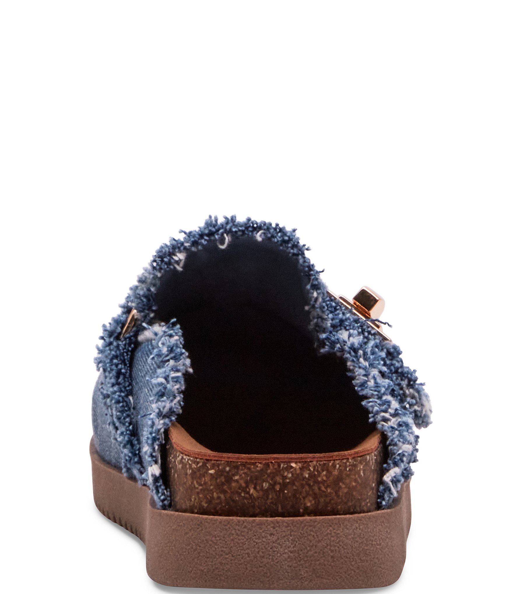 Steve Madden Girls' J-Moneyyr Denim Rhinestone Embellished Turnlock Hardware Clogs (Youth)