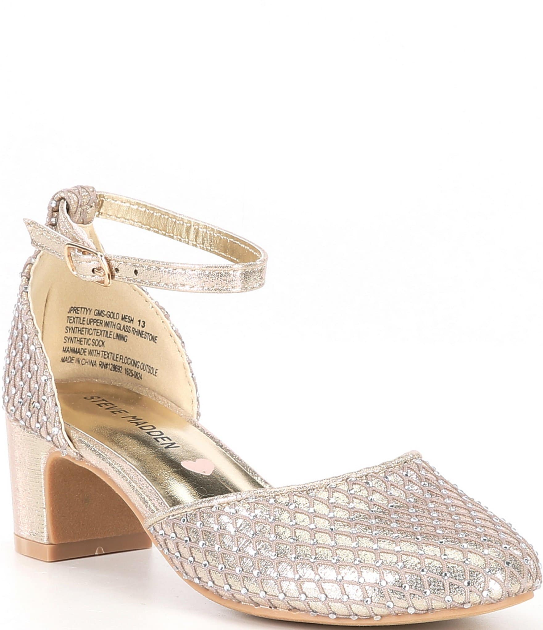 Steve Madden Girls' J-Prettyy Mesh Metallic Jewel Pumps (Youth) | Dillard's