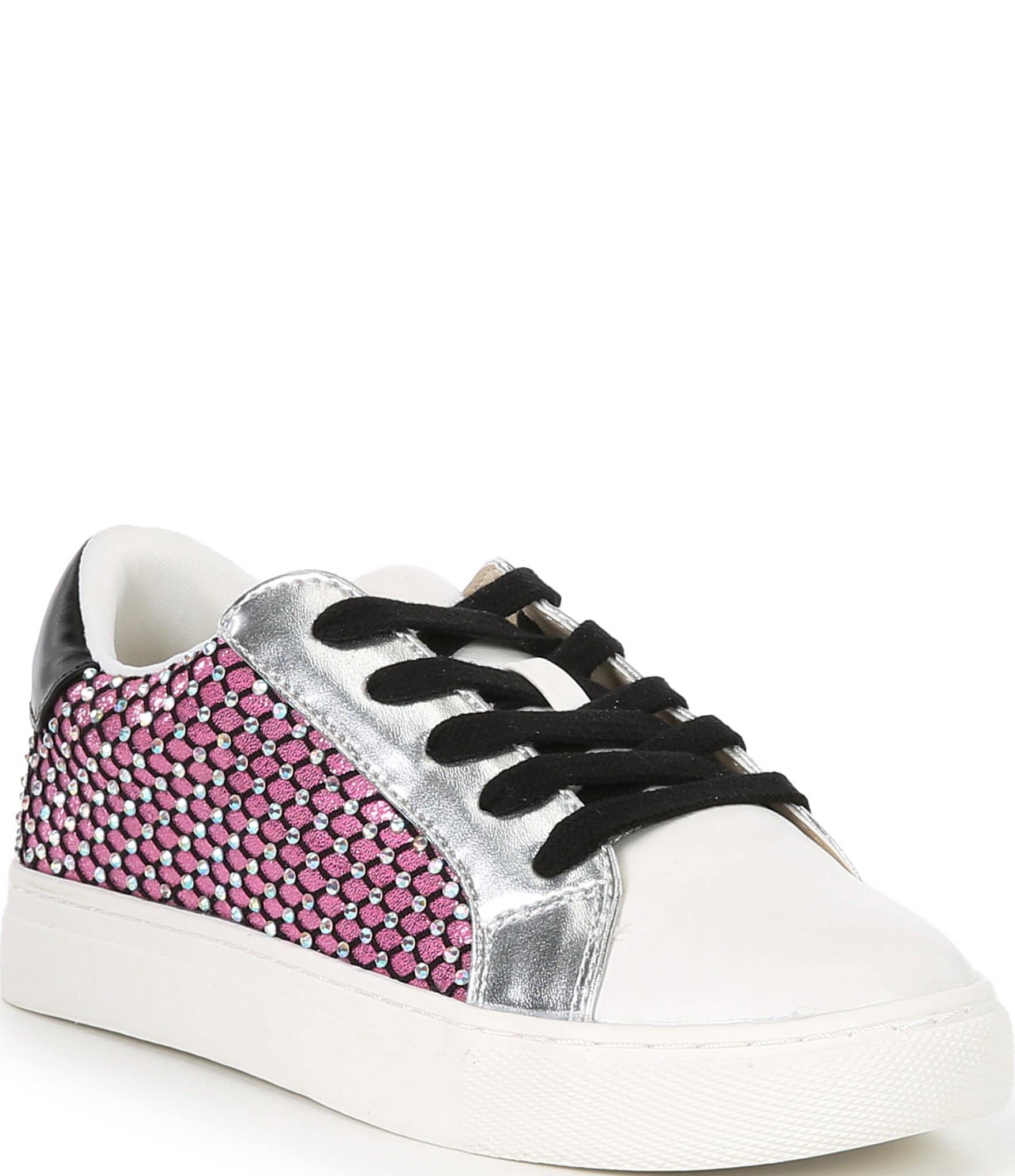 New Steve Madden JMaxima sold Rhinestone Girls Sneakers 4 NWB