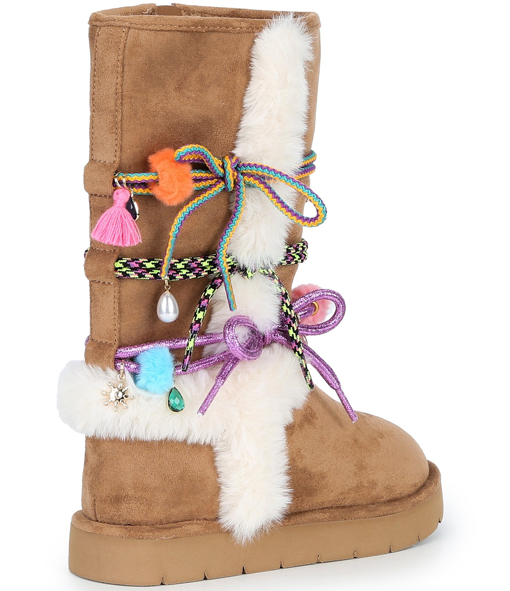 Steve Madden Girls' J-Steffie Tall Charm Boots (Youth)