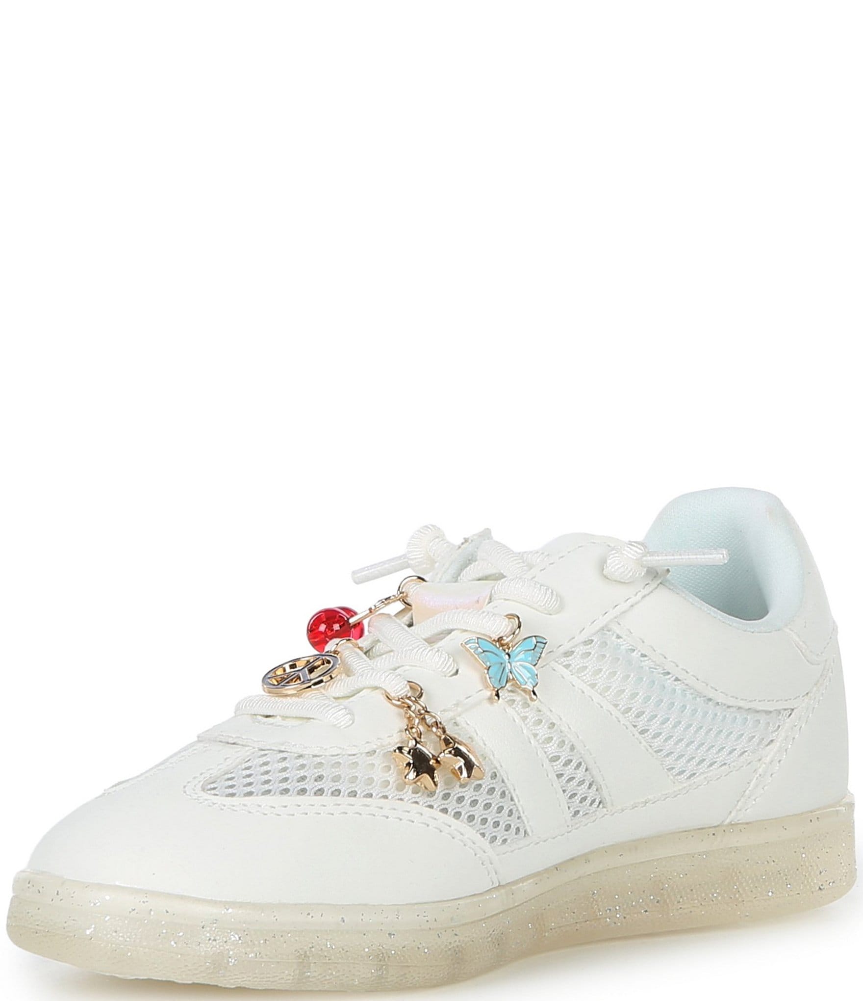 Steve Madden Girls' J-Verdict Mesh Charm Ornamented Sneakers (Youth)