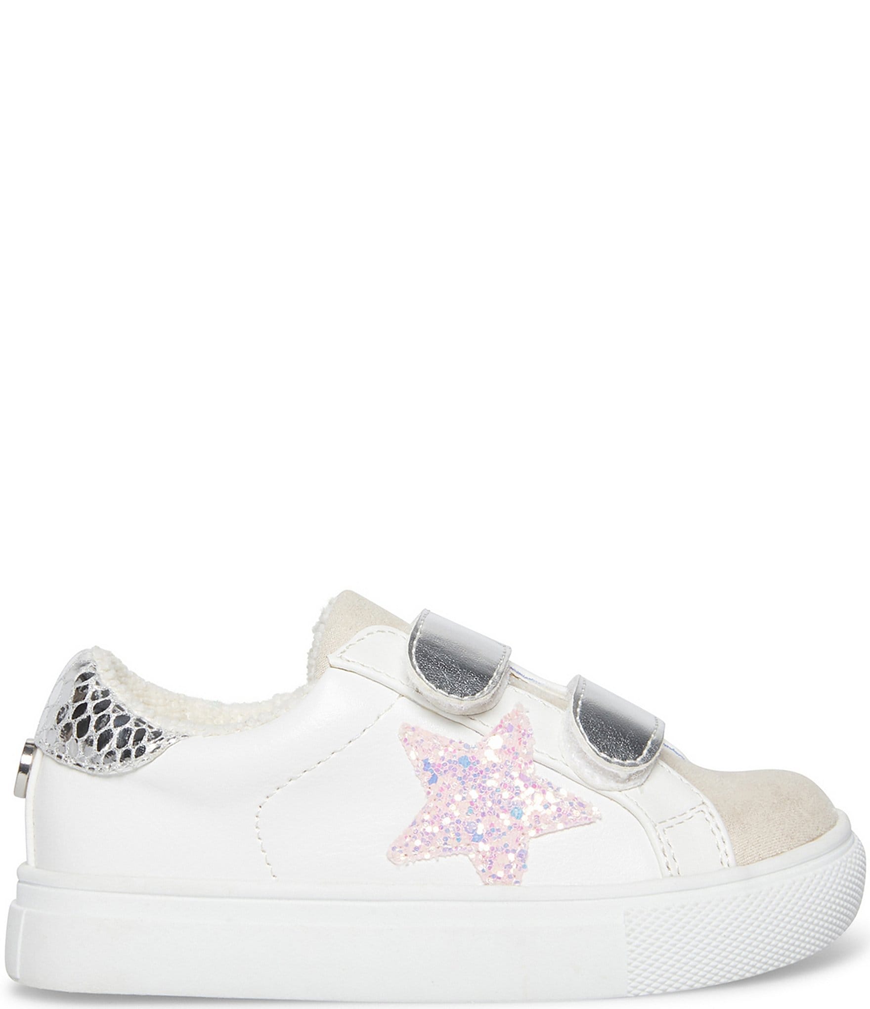 Steve Madden Girls' T-Rezume Glitter Star Detail Sneakers (Infant)