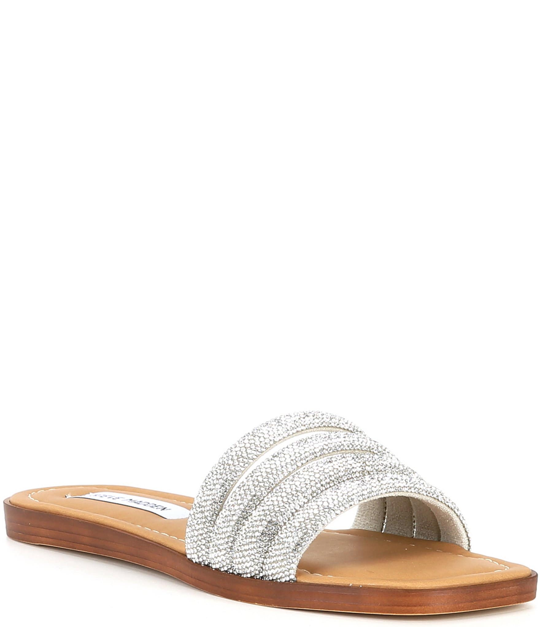 Steve Madden Glitz Rhinestone Slide Sandals | Dillard's