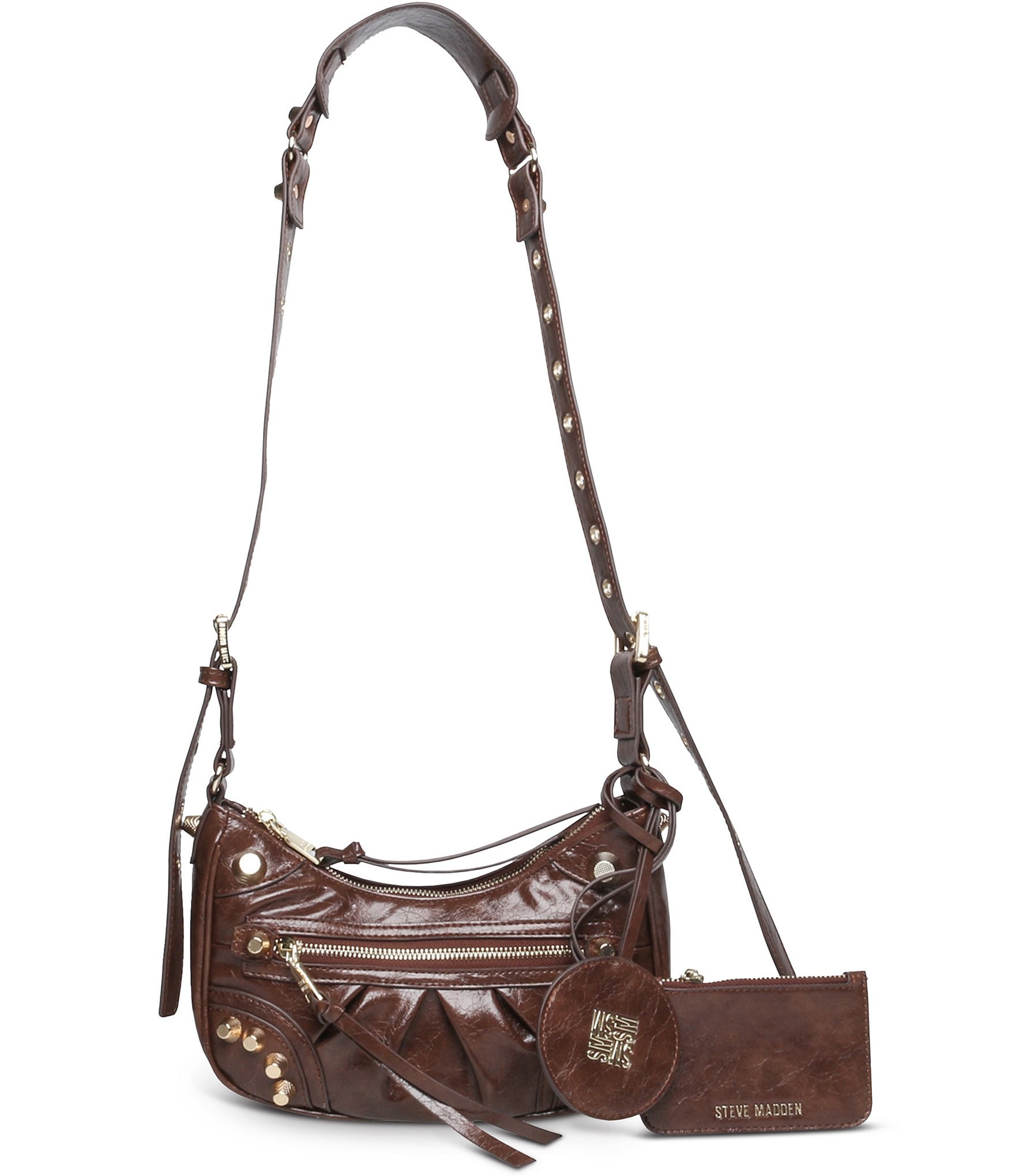Steve Madden Bglowing crossbody bag in chocolate brown - ShopStyle