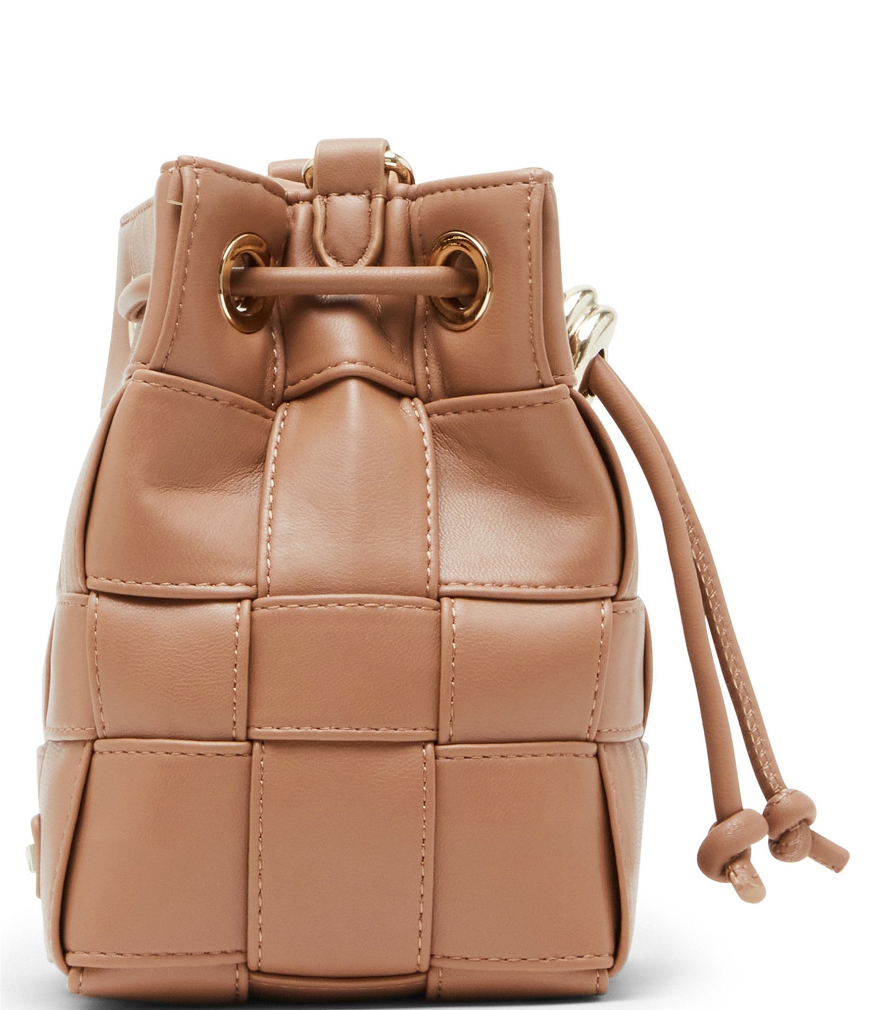 Steve Madden Bjamie Gold Hardware Drawstring Bucket Crossbody Bag