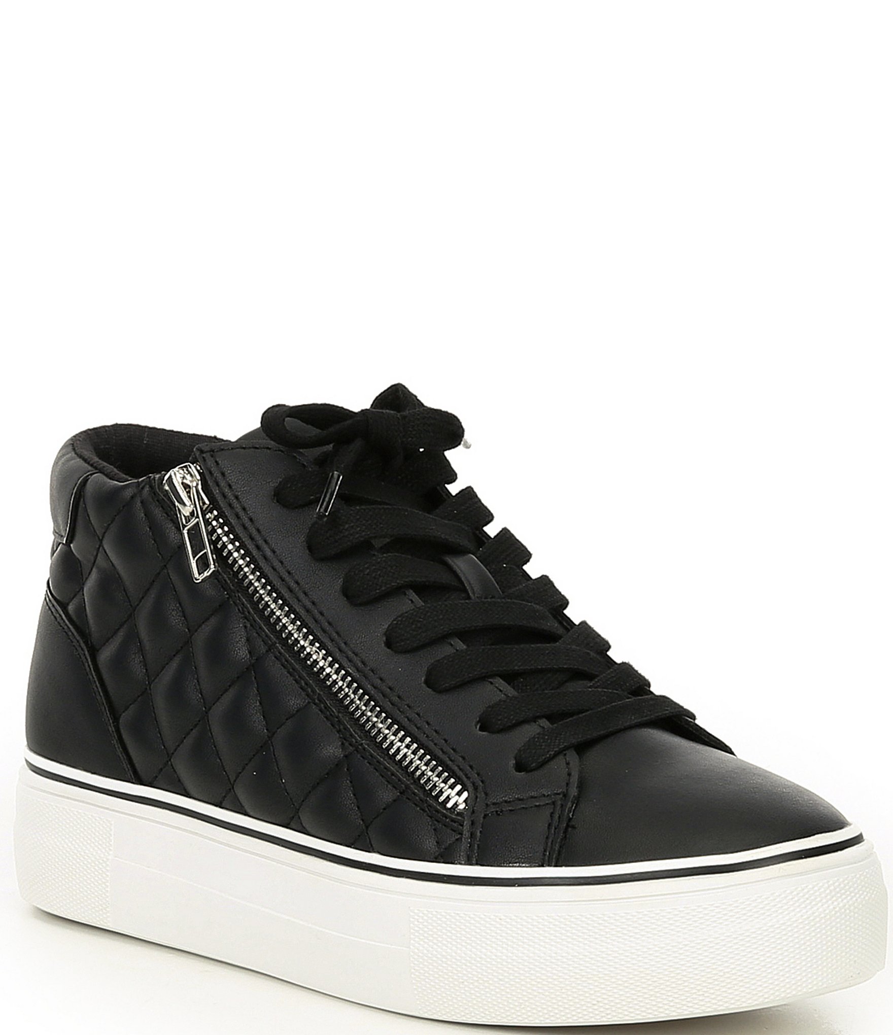 steve madden white quilted sneakers