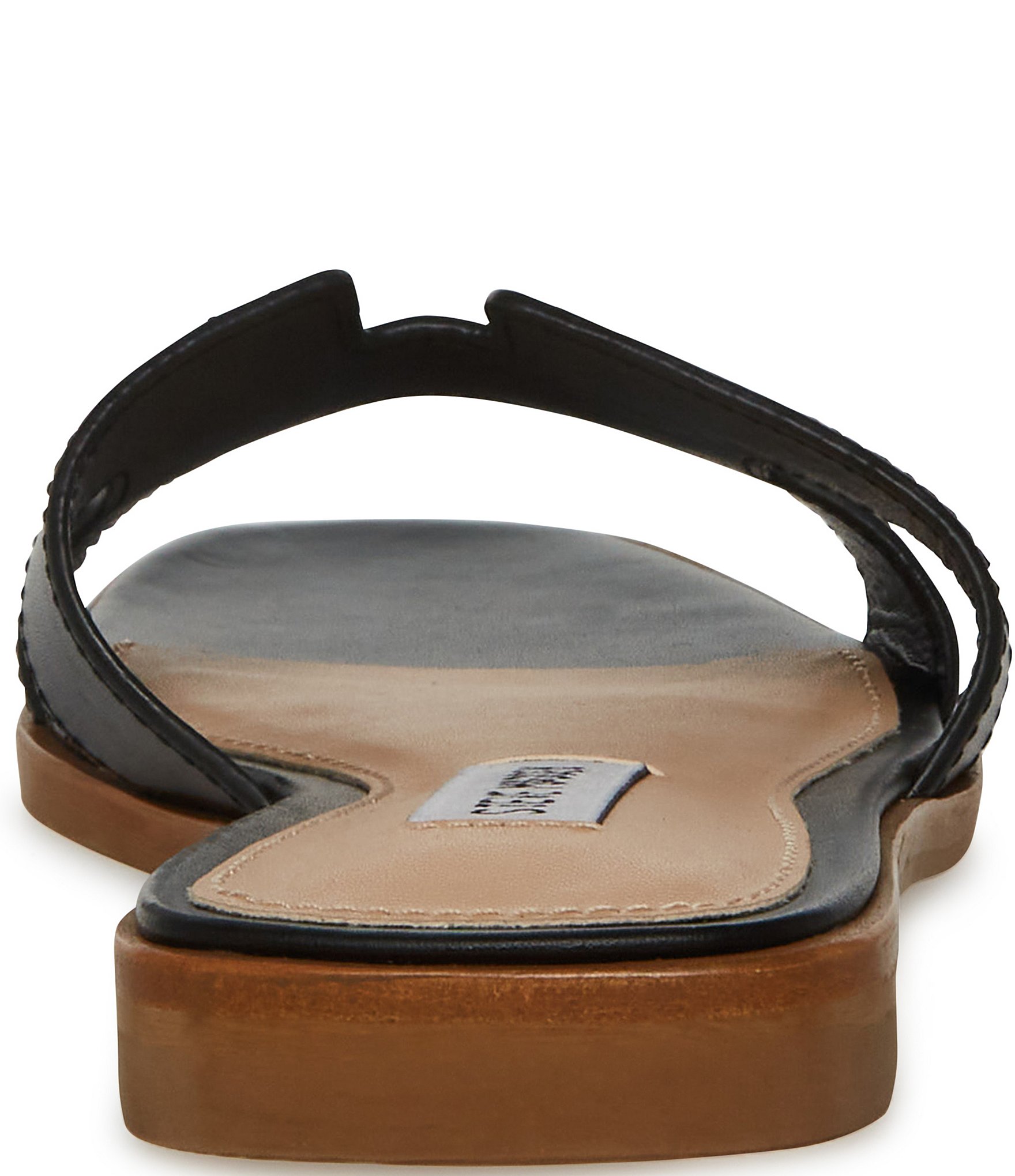 Steve Madden Hadyn Leather Flat Slide Sandals